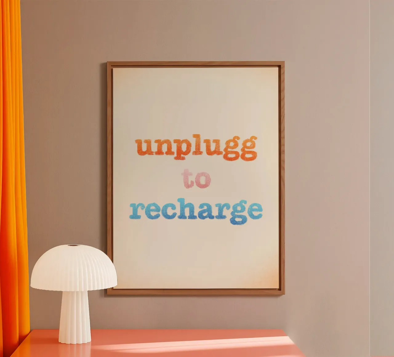 Unplugg to Recharge alluminio dibond da nicigabrieldesigns