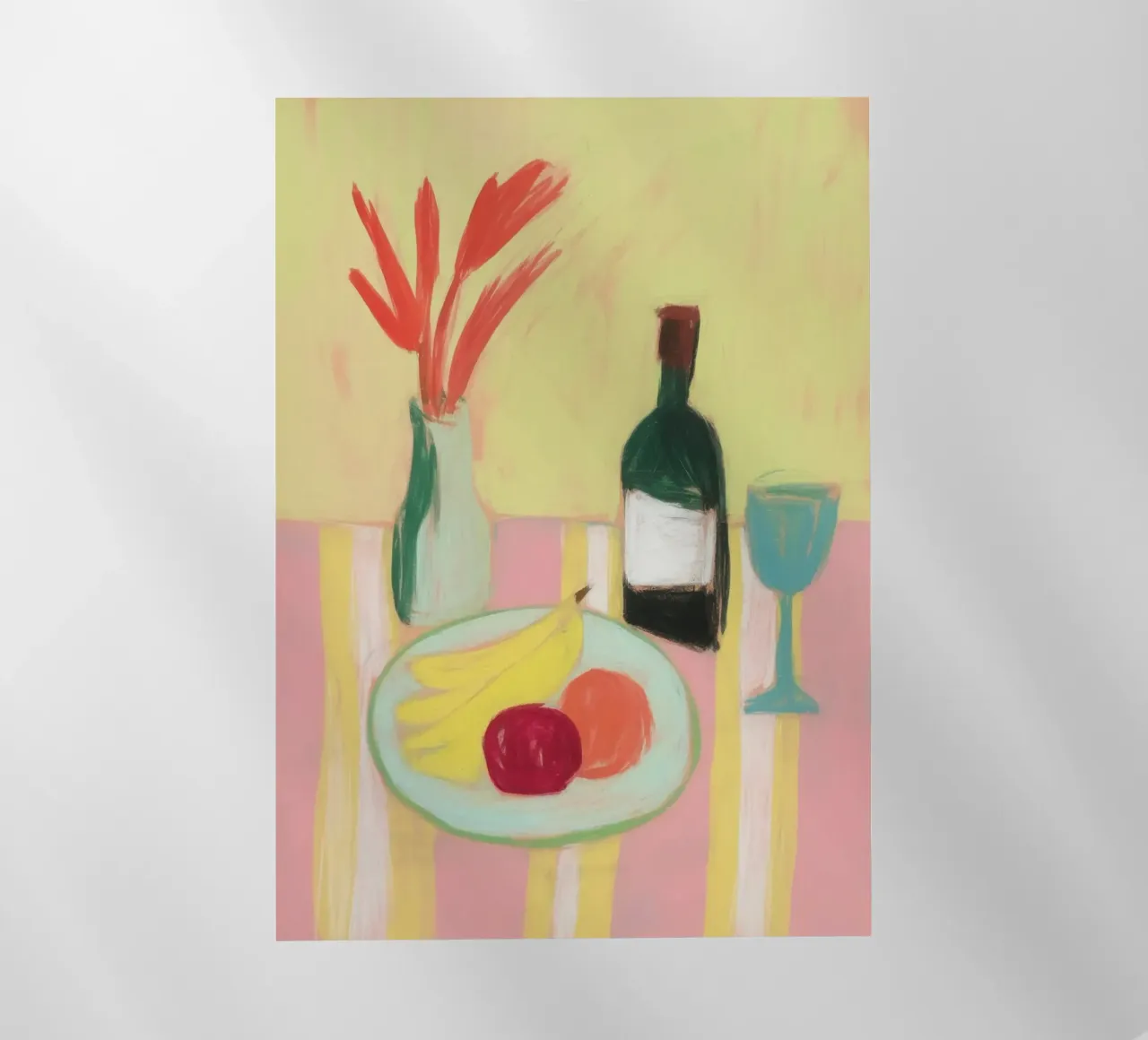 Natura morta con frutta e vaso pellicola backlit da Bright Horizons