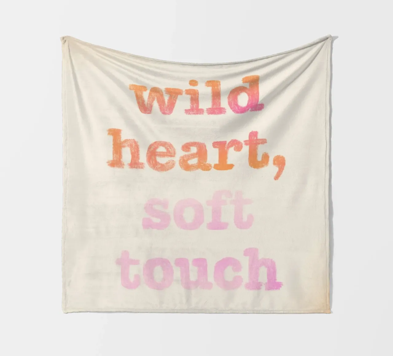 Wild heart, soft touch coperta in pile da nicigabrieldesigns