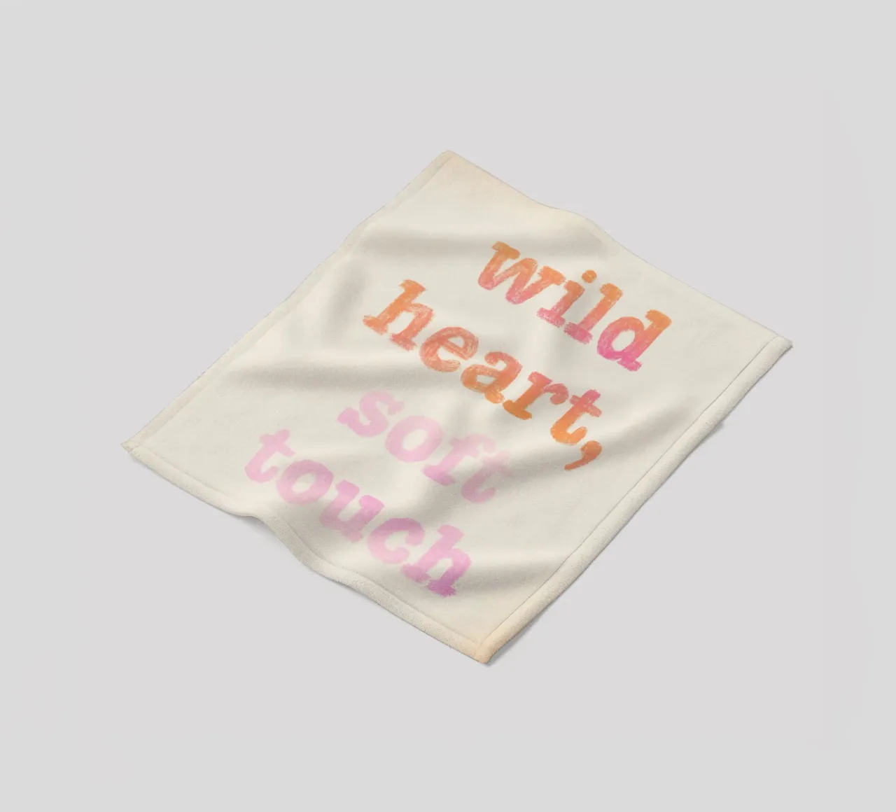 Wild heart, soft touch coperta in pile da nicigabrieldesigns