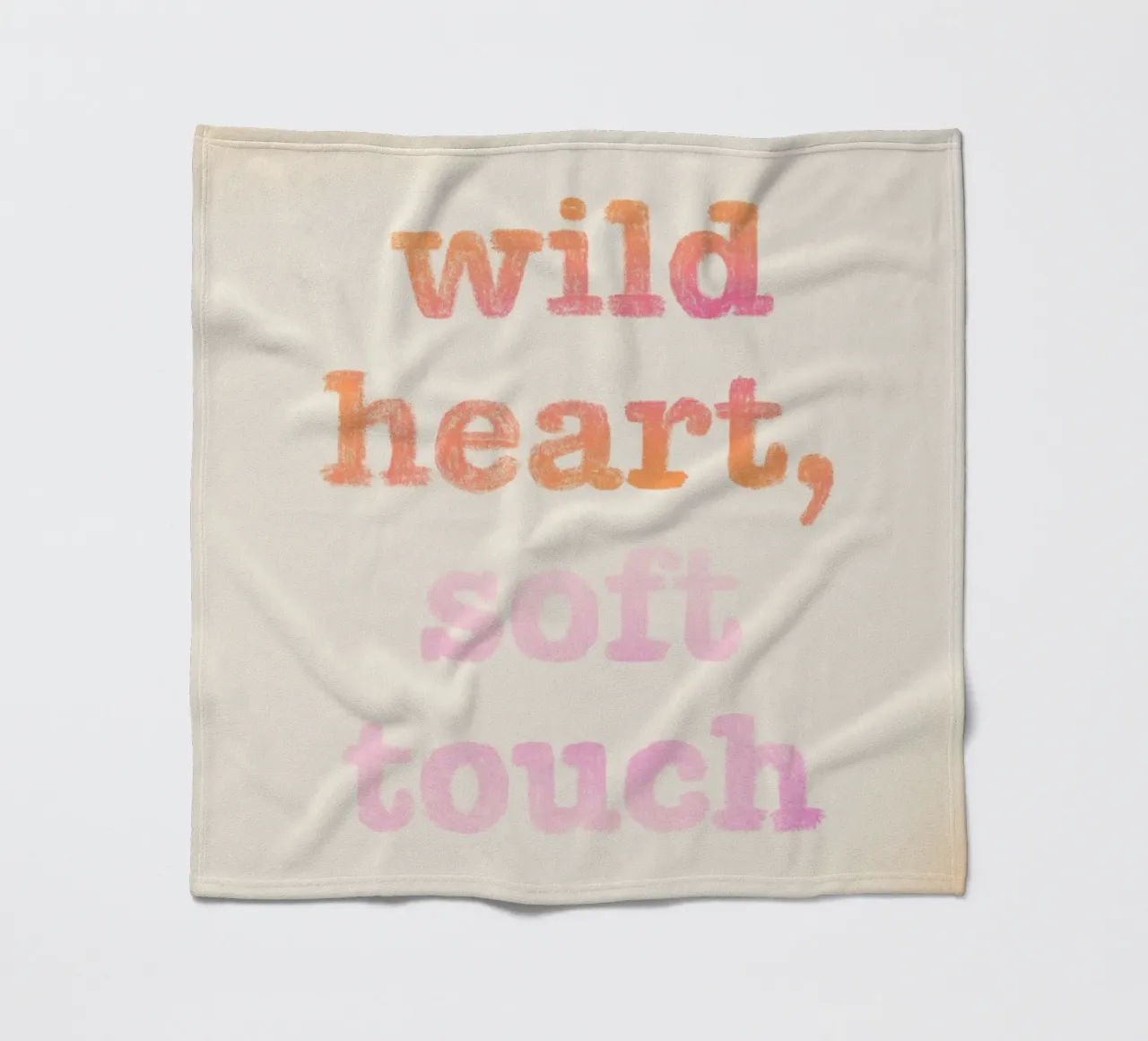 Wild heart, soft touch coperta in pile da nicigabrieldesigns