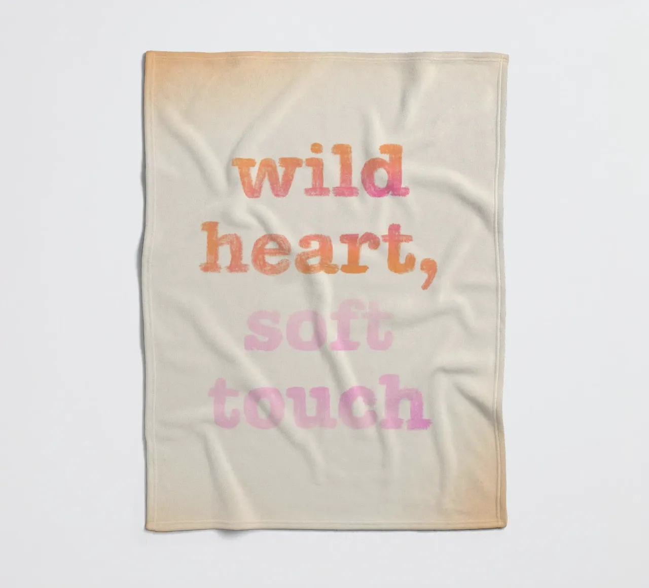 Wild heart, soft touch coperta in pile da nicigabrieldesigns