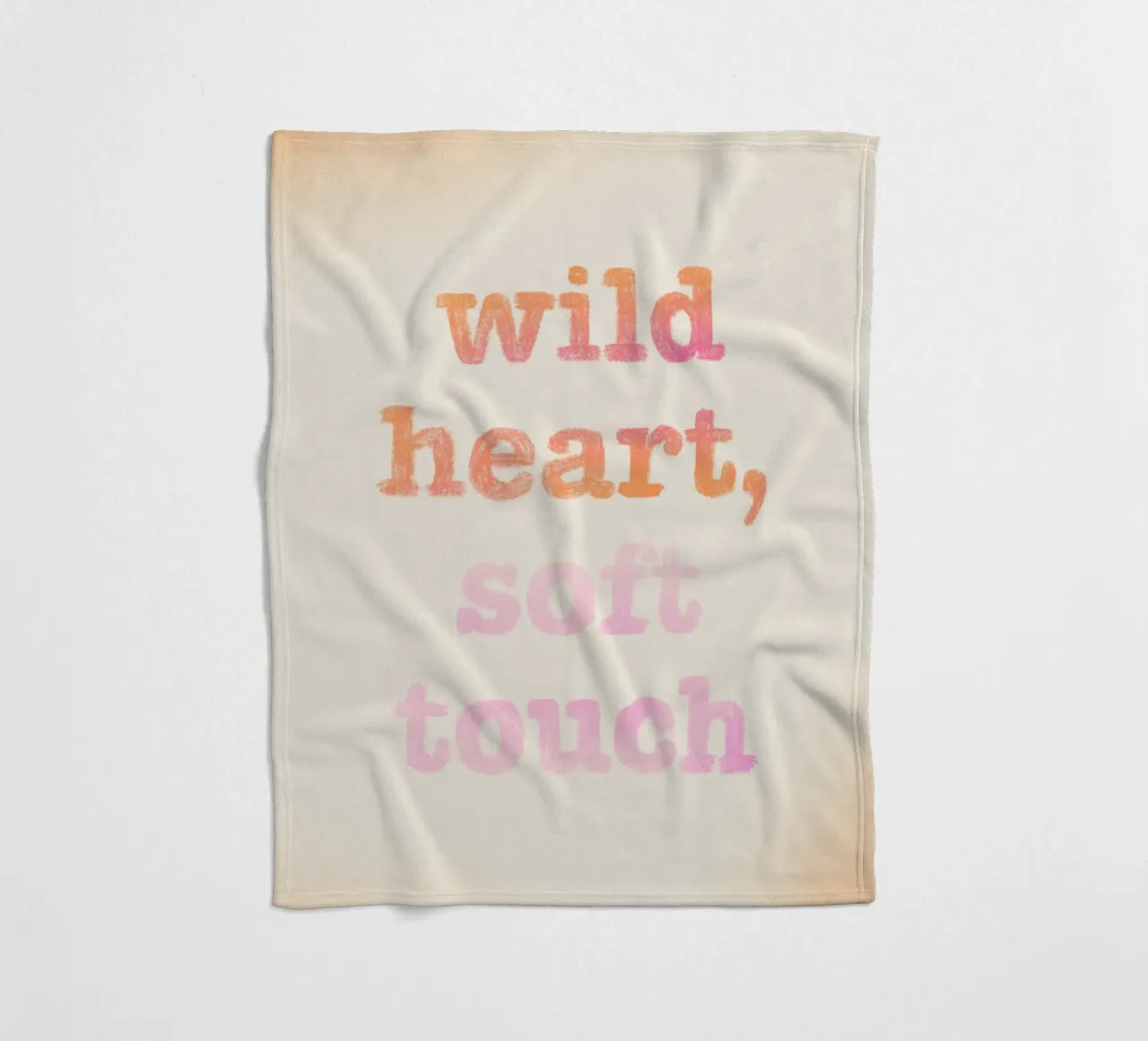 Wild heart, soft touch coperta in pile da nicigabrieldesigns