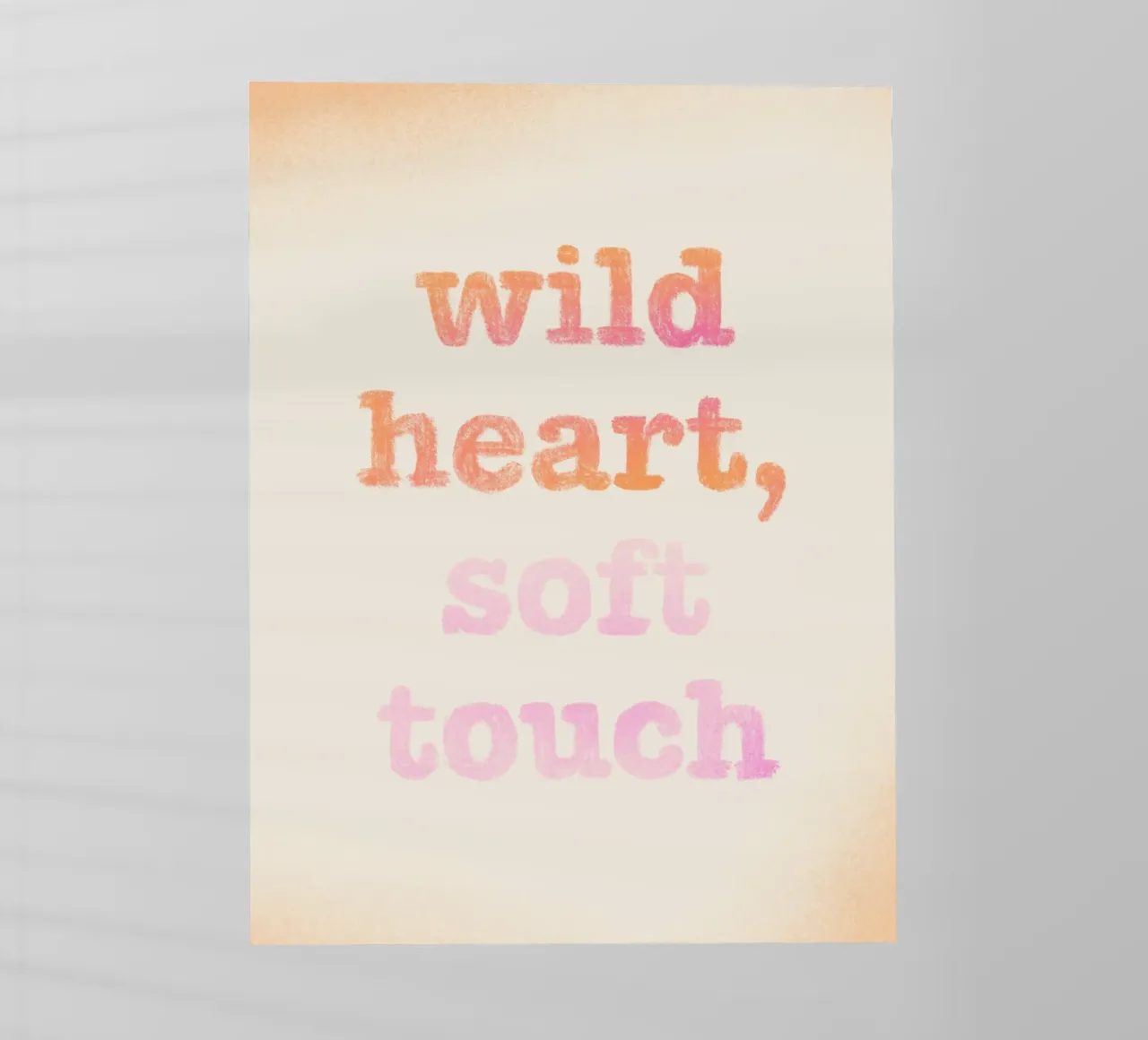 Wild heart, soft touch pellicola backlit da nicigabrieldesigns