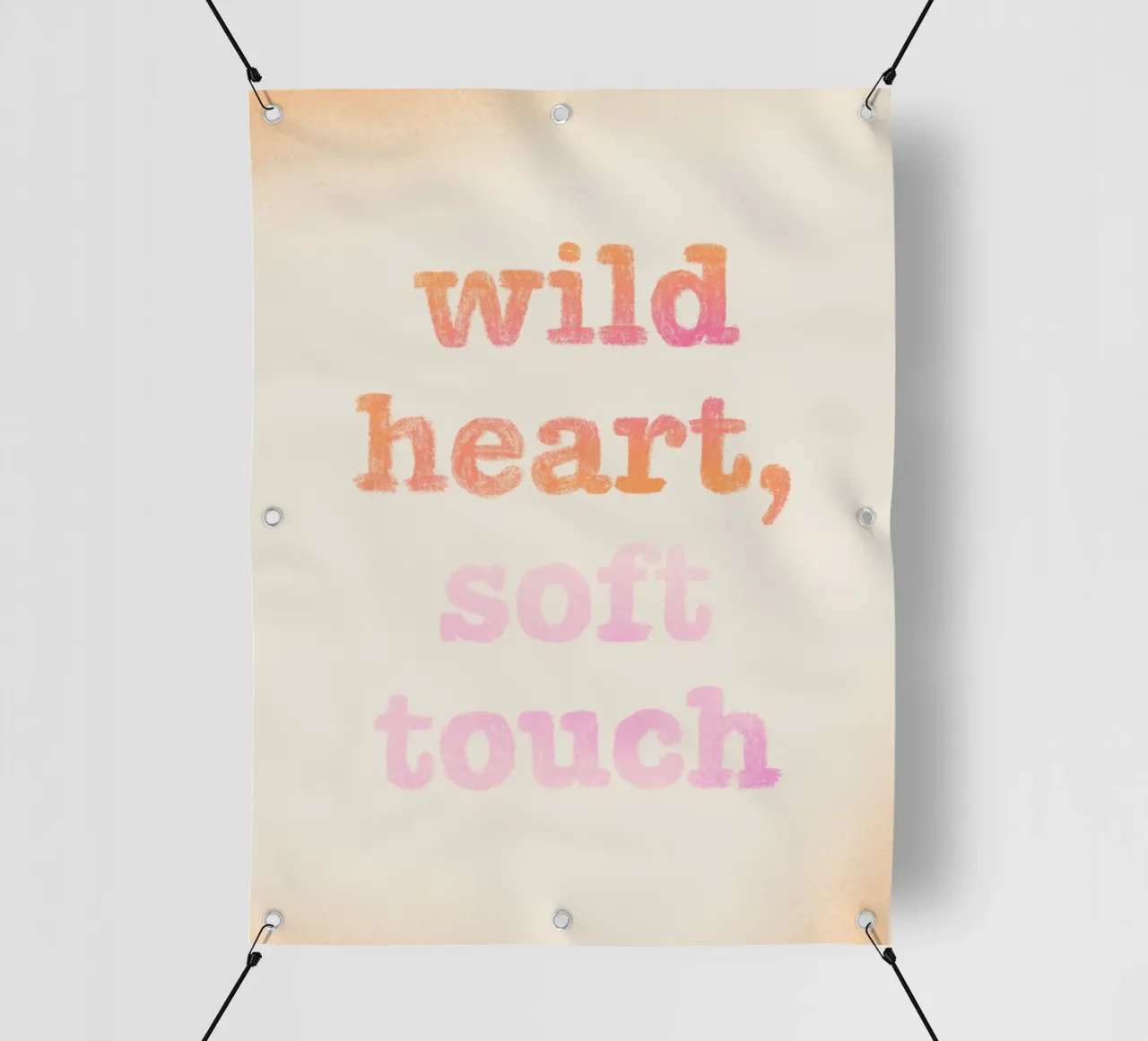 Wild heart, soft touch telo in pvc da nicigabrieldesigns