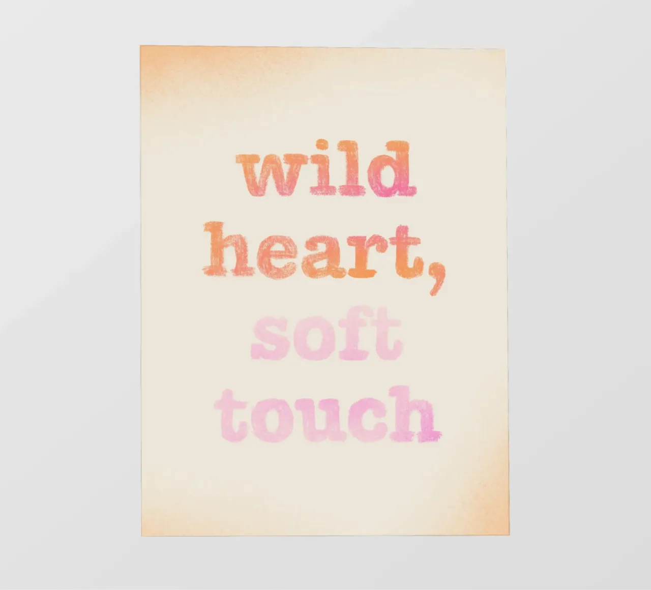 Wild heart, soft touch telo in pvc da nicigabrieldesigns