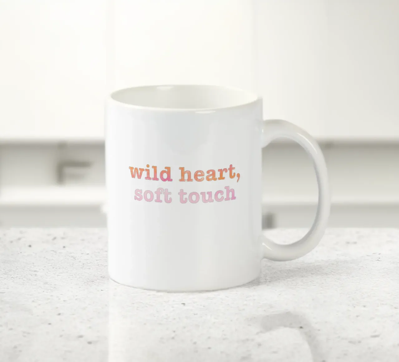 Wild heart, soft touch tazza in ceramica da nicigabrieldesigns