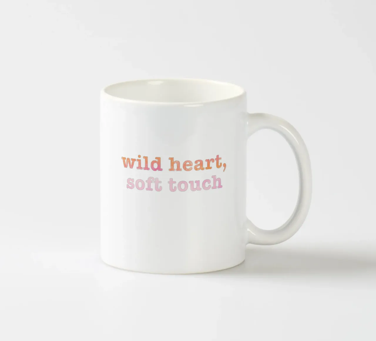 Wild heart, soft touch tazza in ceramica da nicigabrieldesigns