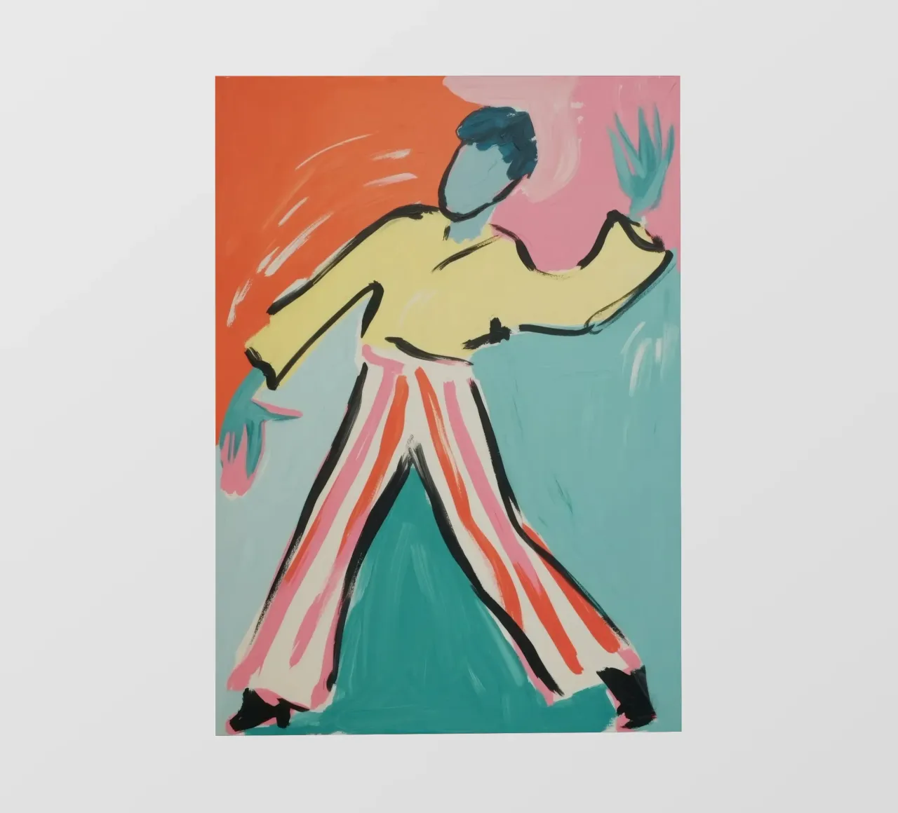 Figura astratta con colori vivaci telo in pvc da Bright Horizons