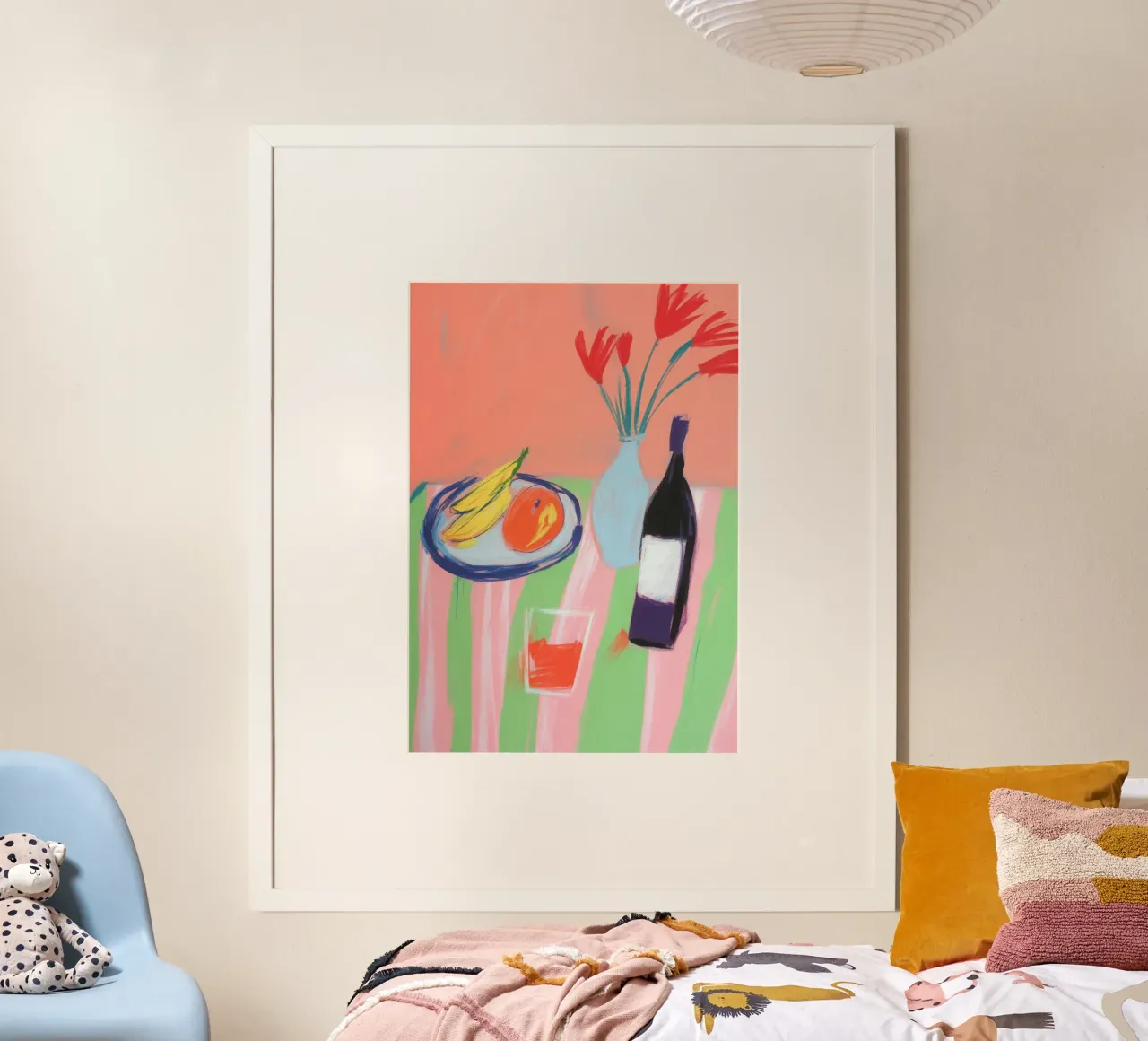 Natura morta con frutta e fiori carta hahnemühle da Bright Horizons