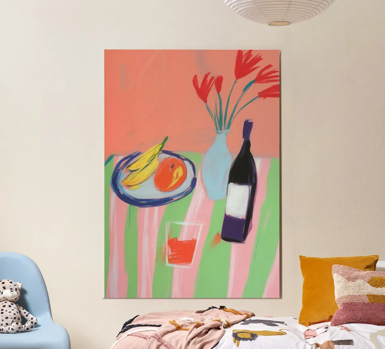 Natura morta con frutta e fiori carta hahnemühle da Bright Horizons