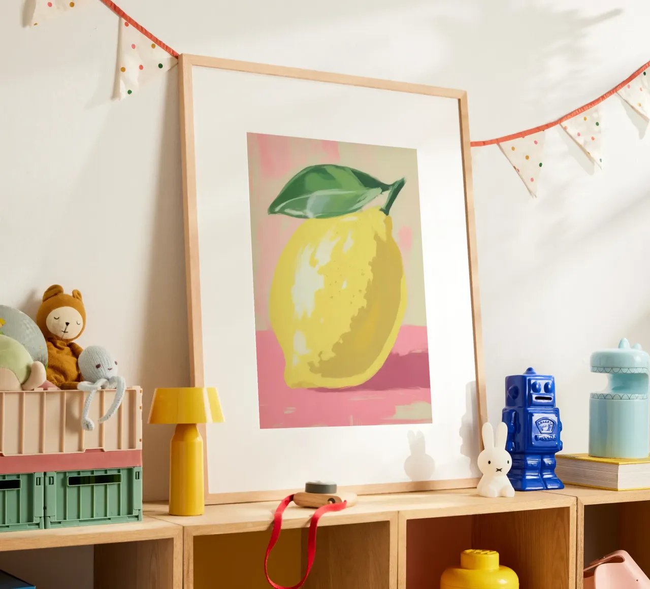 Natura morta con limone - colori pastello carta hahnemühle da Bright Horizons