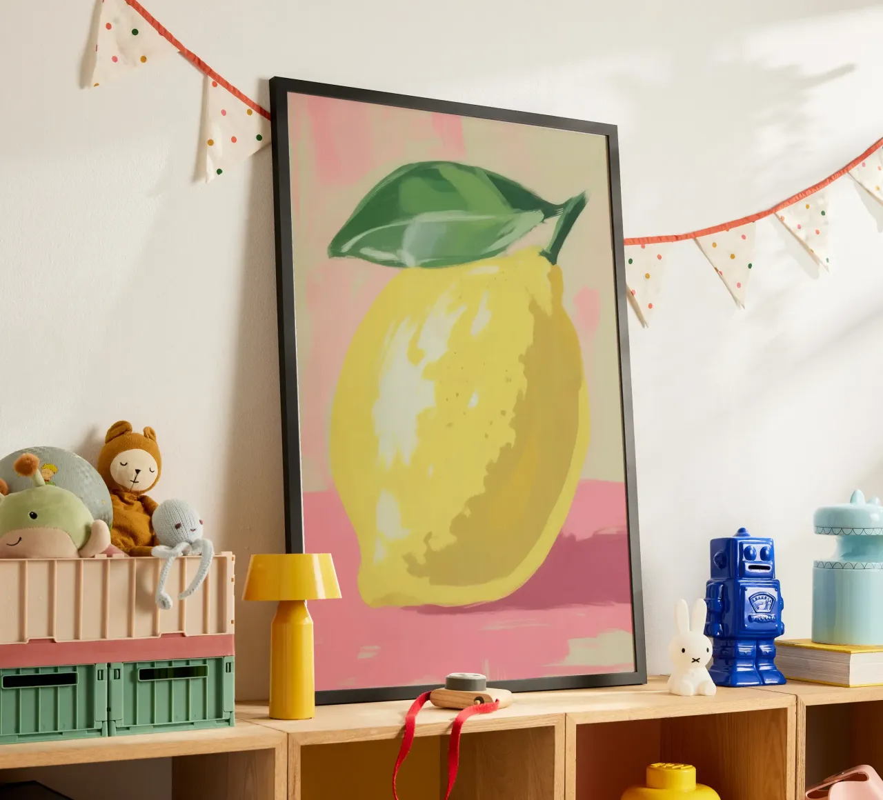 Stillleben mit Zitrone – Pastellfarben Hahnemühle von Bright Horizons