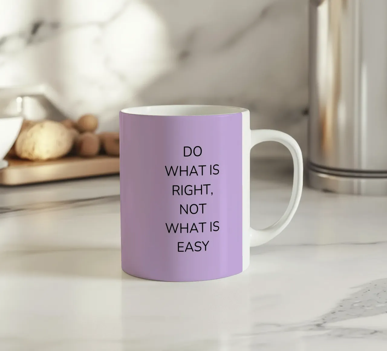 Do what is right, not what is easy ceramic mug by BenCoStyle