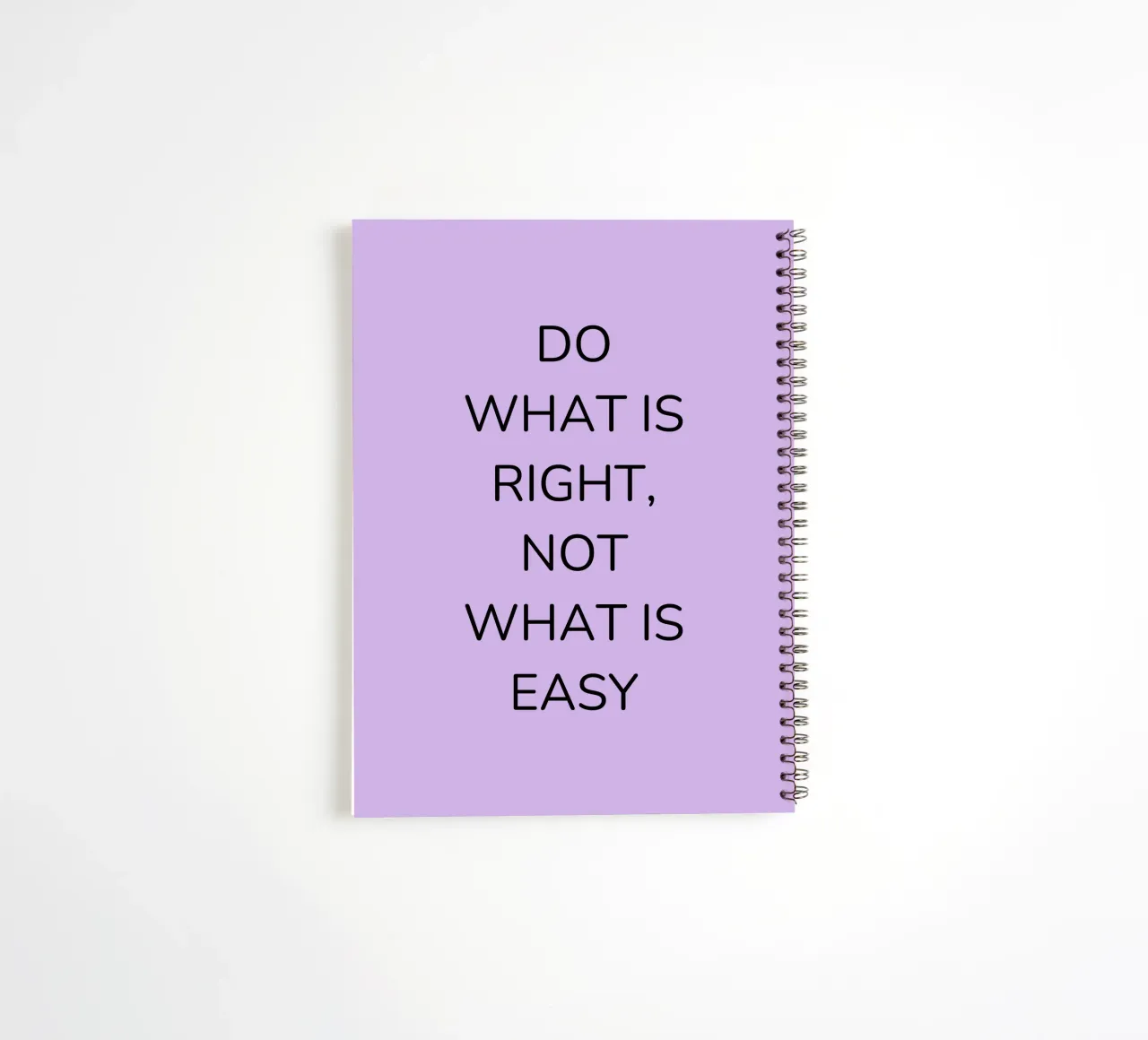 Do what is right, not what is easy spiral notebook by BenCoStyle