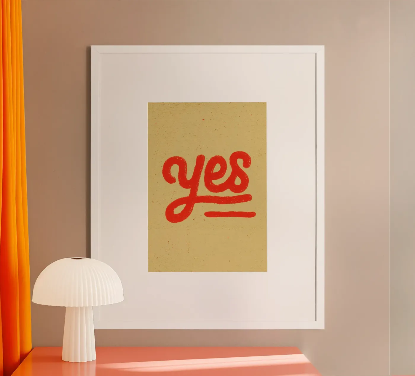 Yes poster by Nikis Art Studio