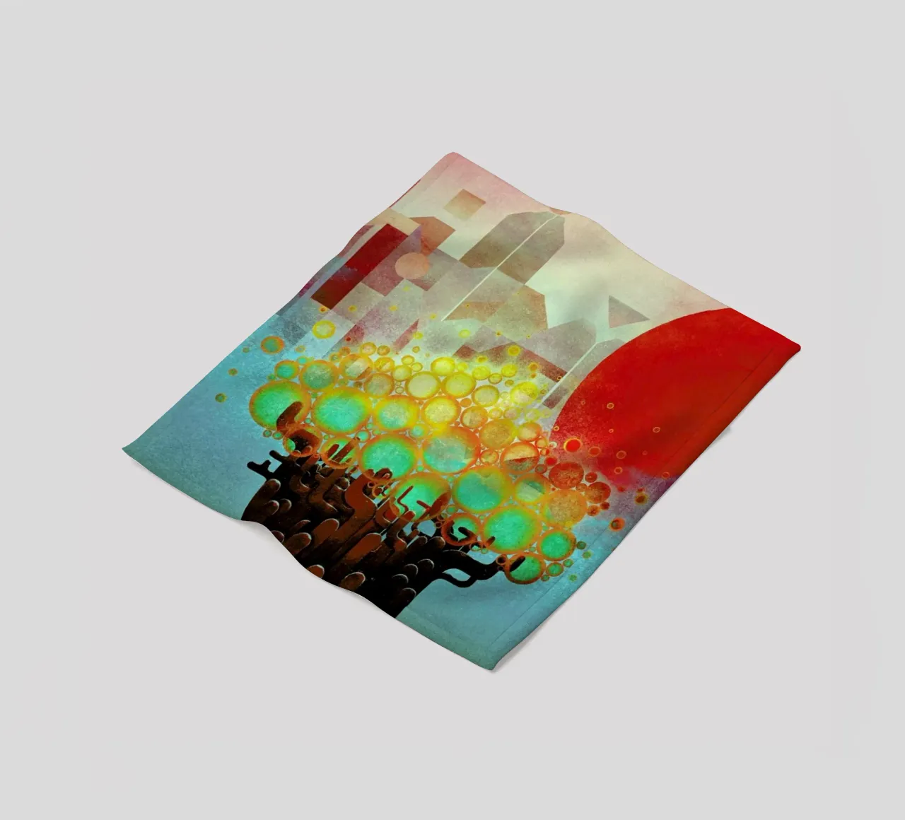 Aerials Fleecedecke von Antony Squizzato