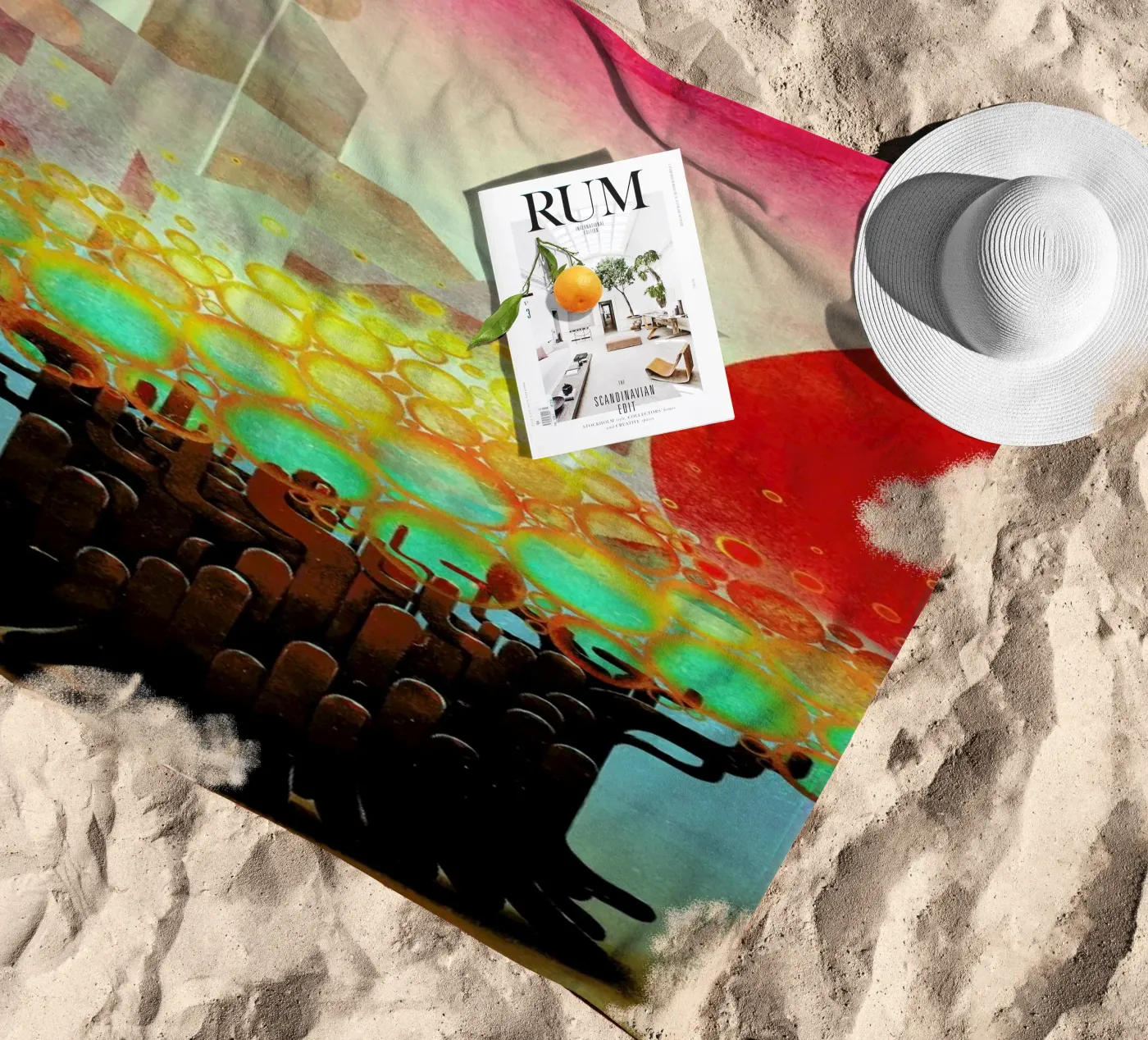 Aerials beach towel by Antony Squizzato