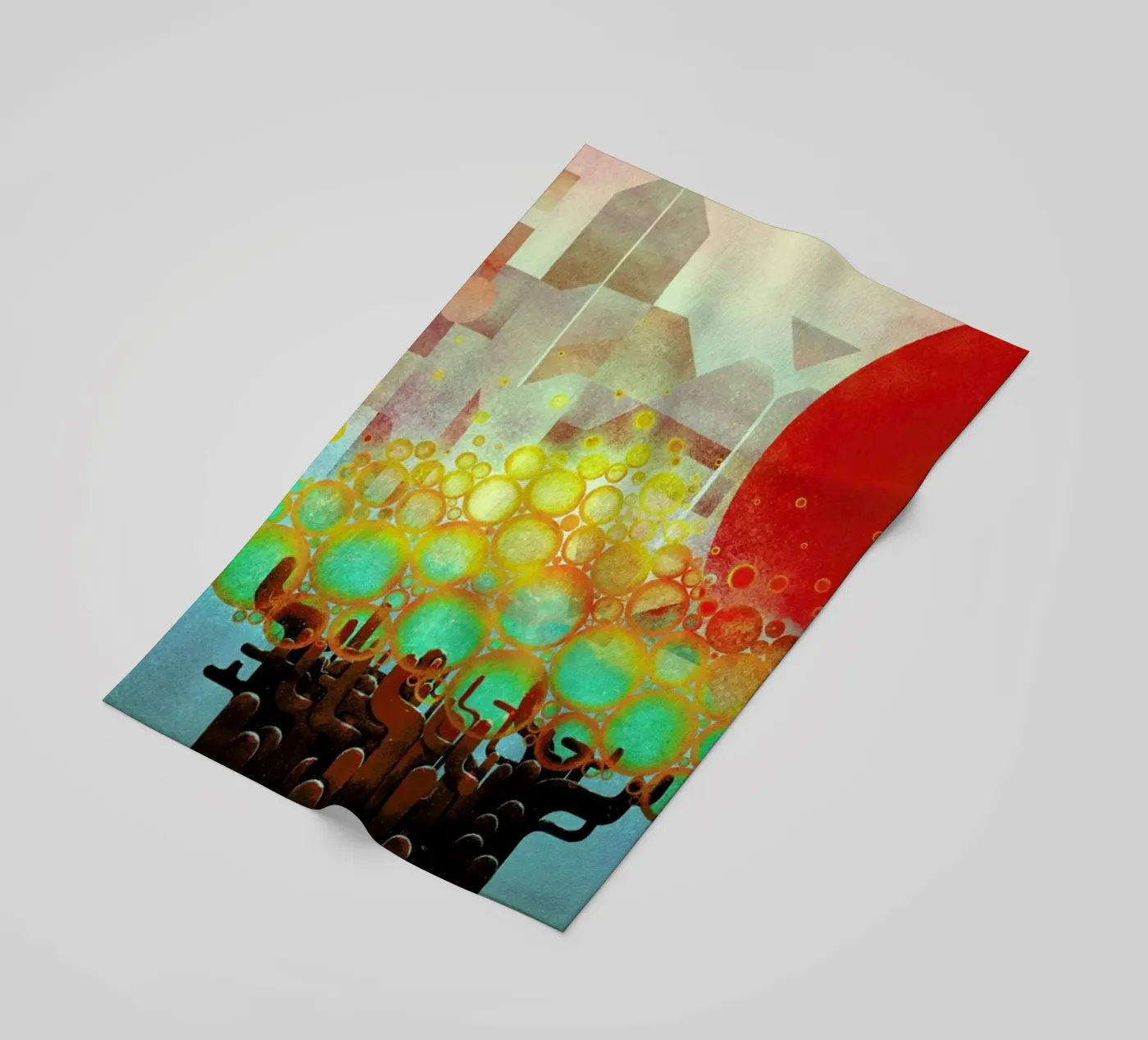 Aerials beach towel by Antony Squizzato