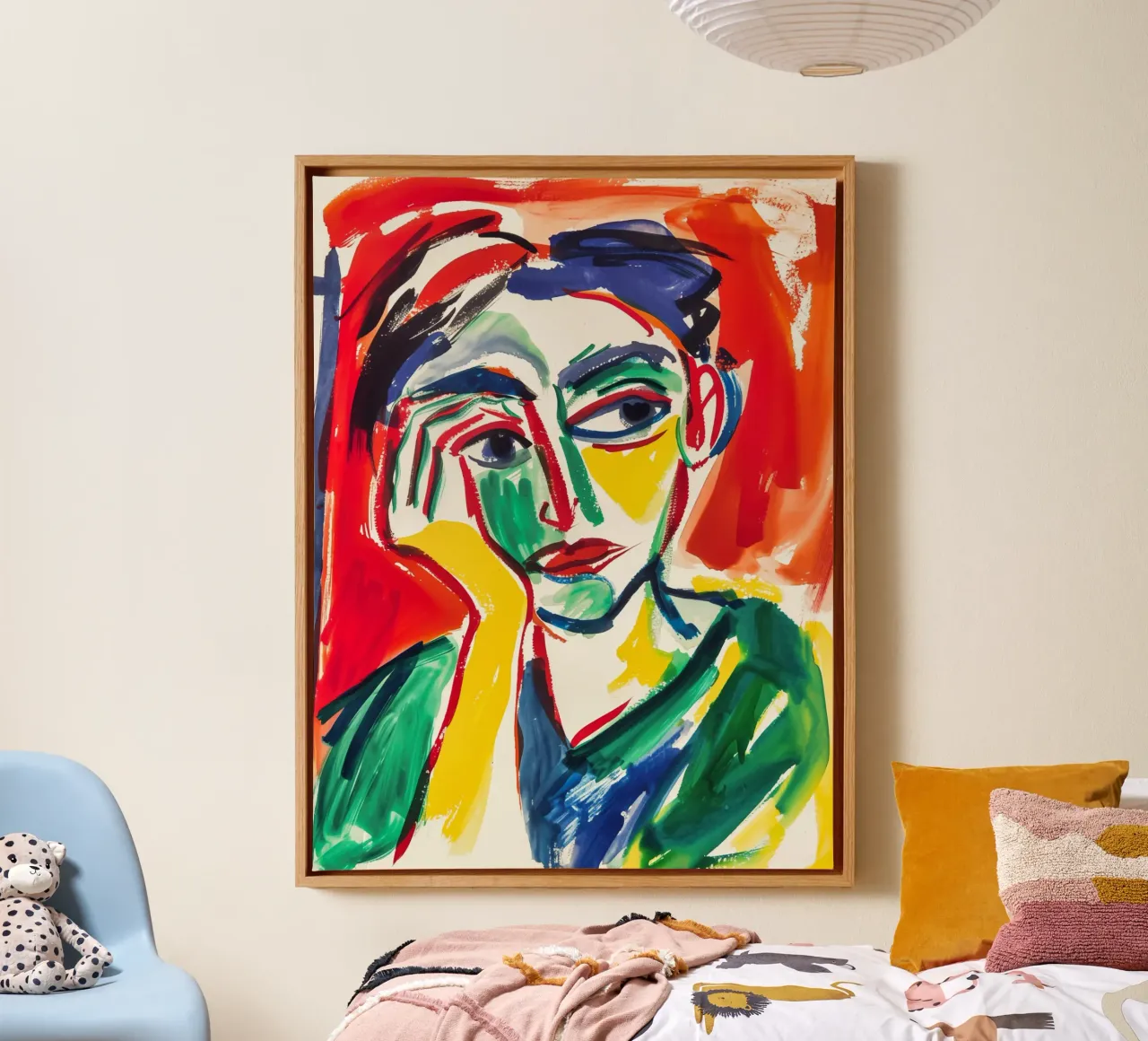 Penser positif | Hommage à Ernst Ludwig Kirchner toile avec Caisse américaine de Autofocus