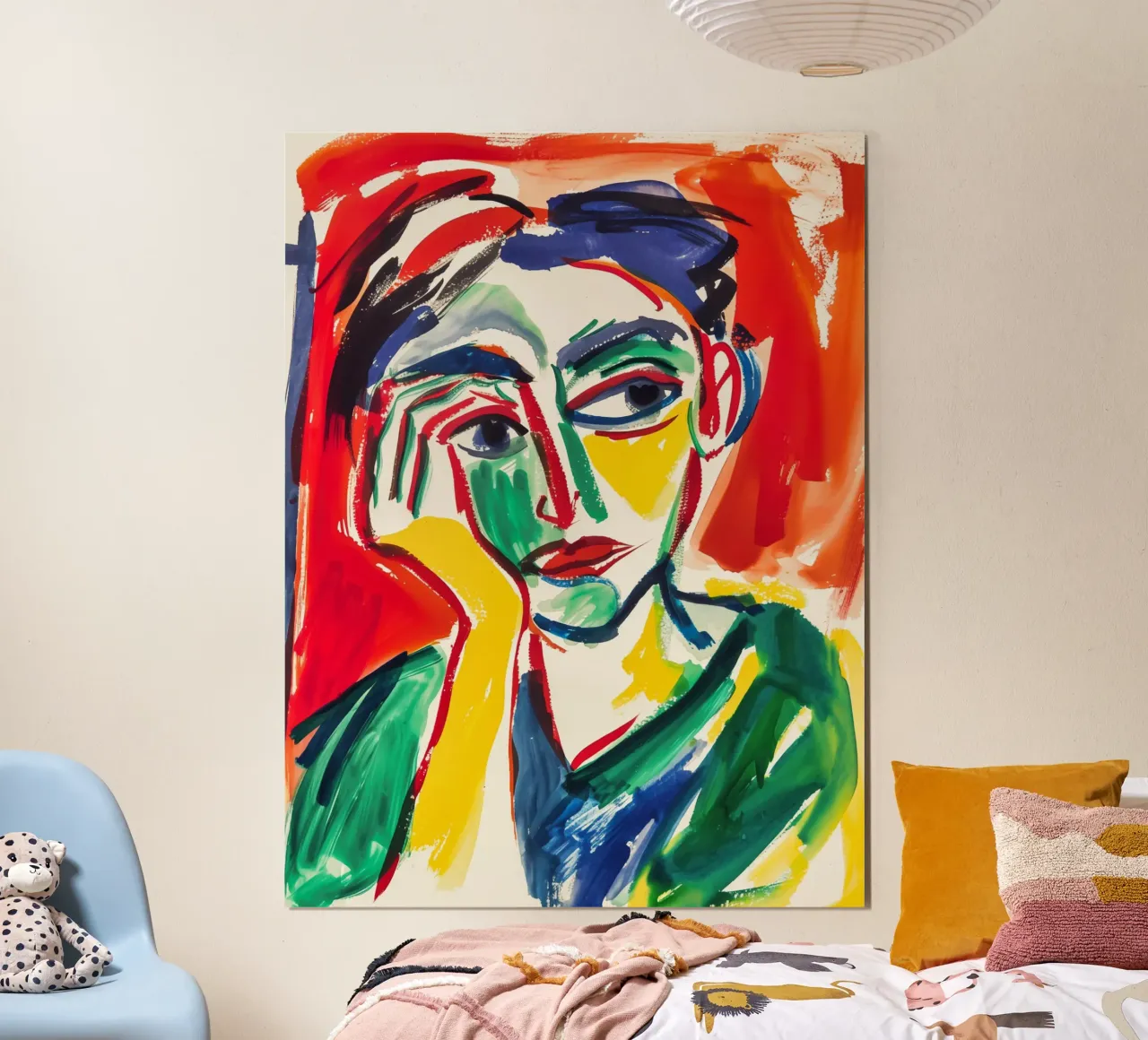 Think Positive | Omaggio a Ernst Ludwig Kirchner poster da Autofocus