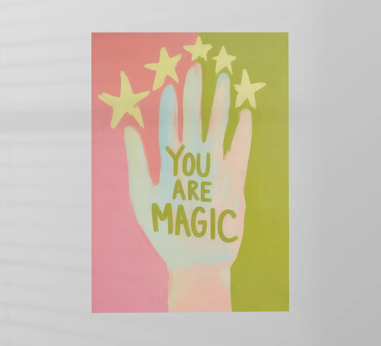 Mano con stelle - TU SEI MAGICA pellicola backlit da Bright Horizons