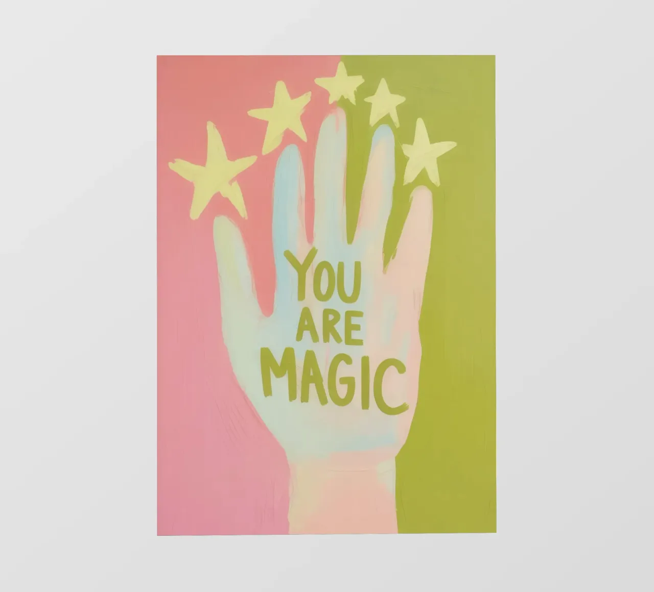 Mano con stelle - TU SEI MAGICA pellicola backlit da Bright Horizons