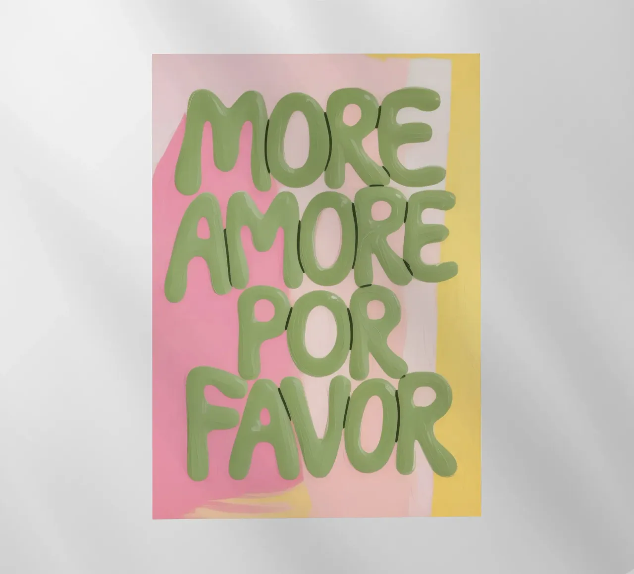 MORE AMORE POR FAVOR pellicola backlit da Bright Horizons