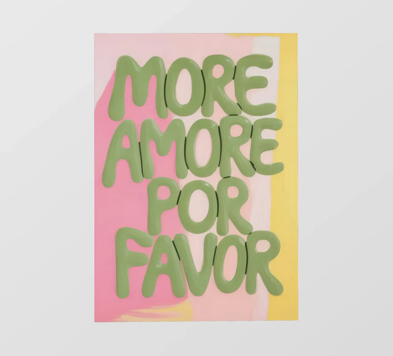 MORE AMORE POR FAVOR pellicola backlit da Bright Horizons