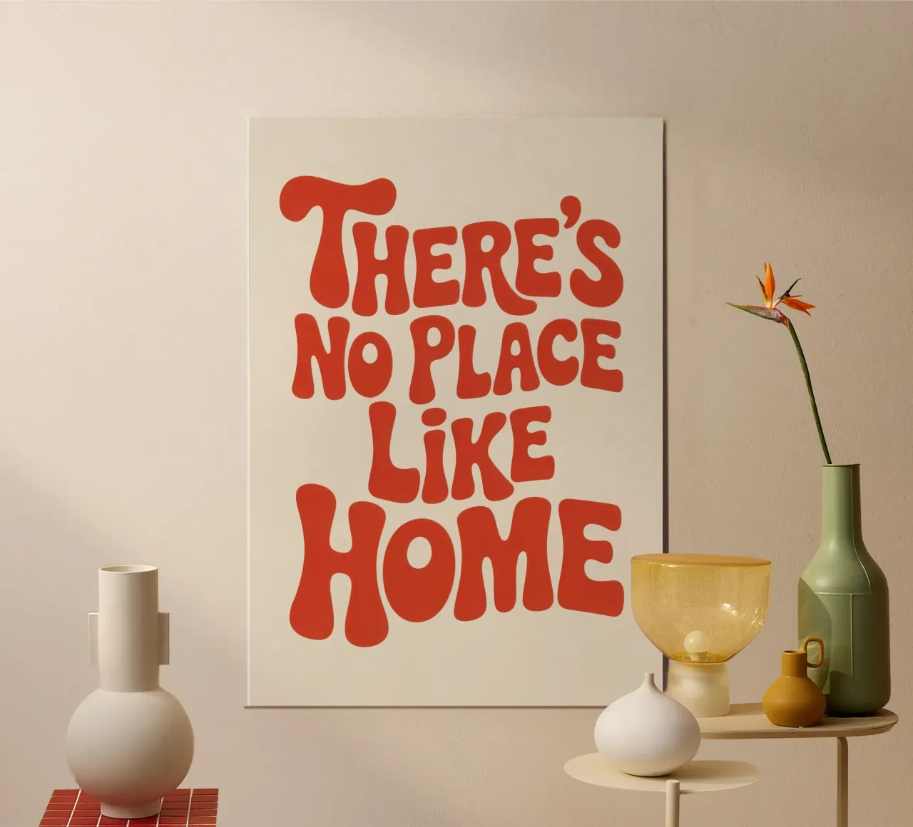 There’s No Place Like Home alluminio dibond da Words by Niki