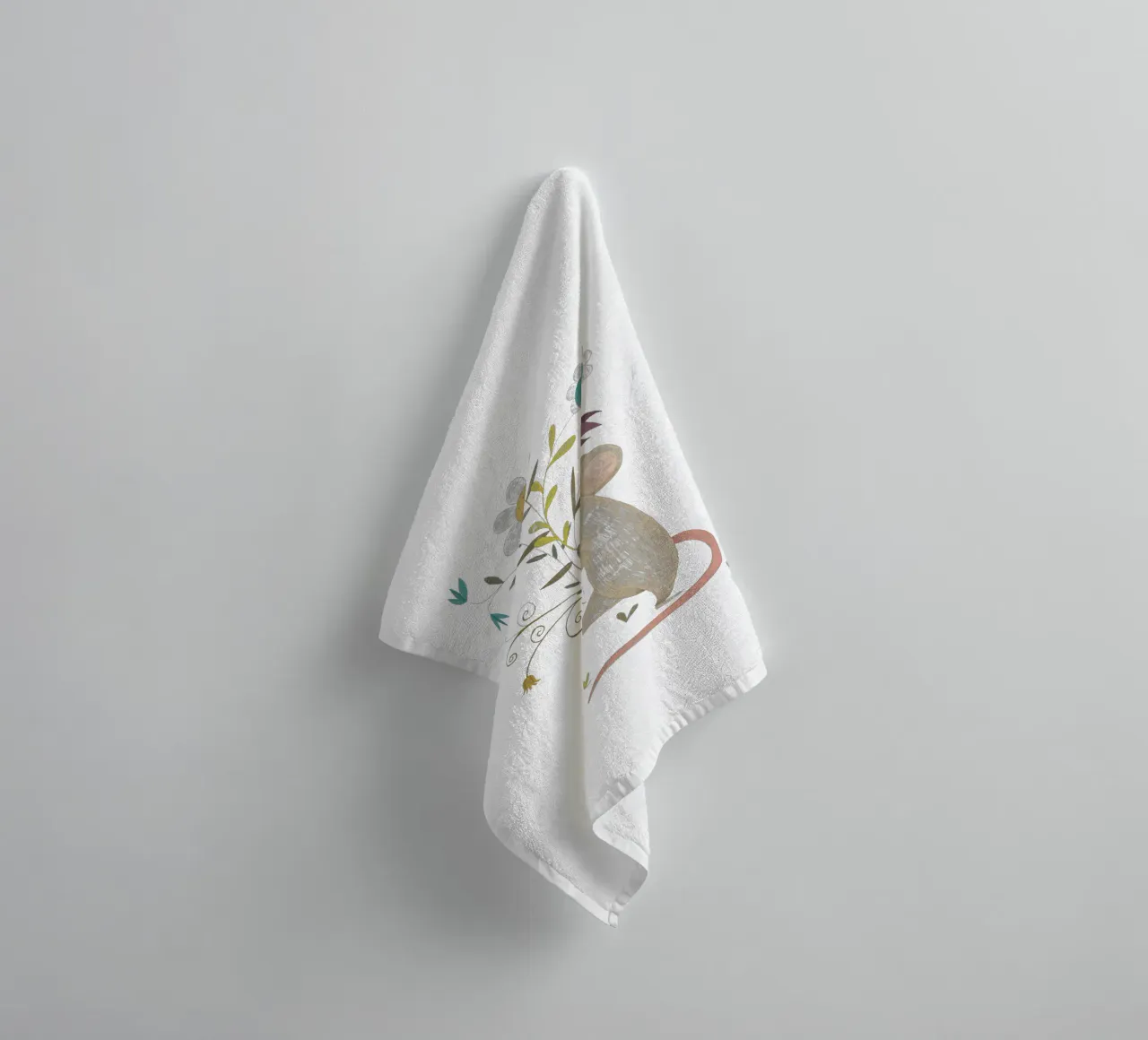 Judith Loske - Blumen-Maus Handtuch von The Artcircle