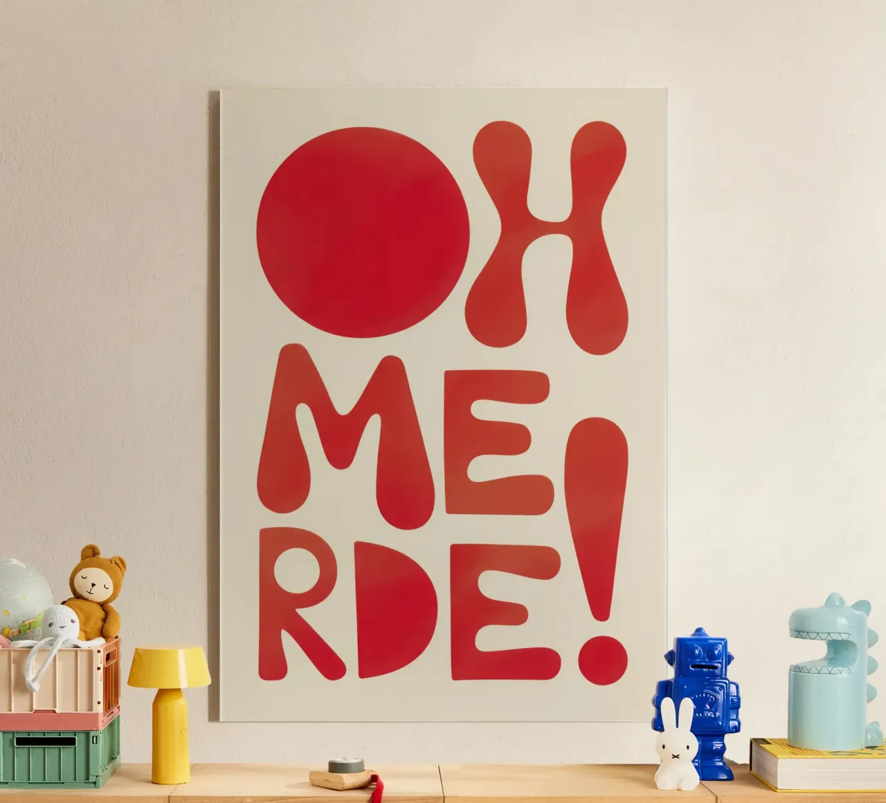 OH MERDE! plexiglass da Words by Niki