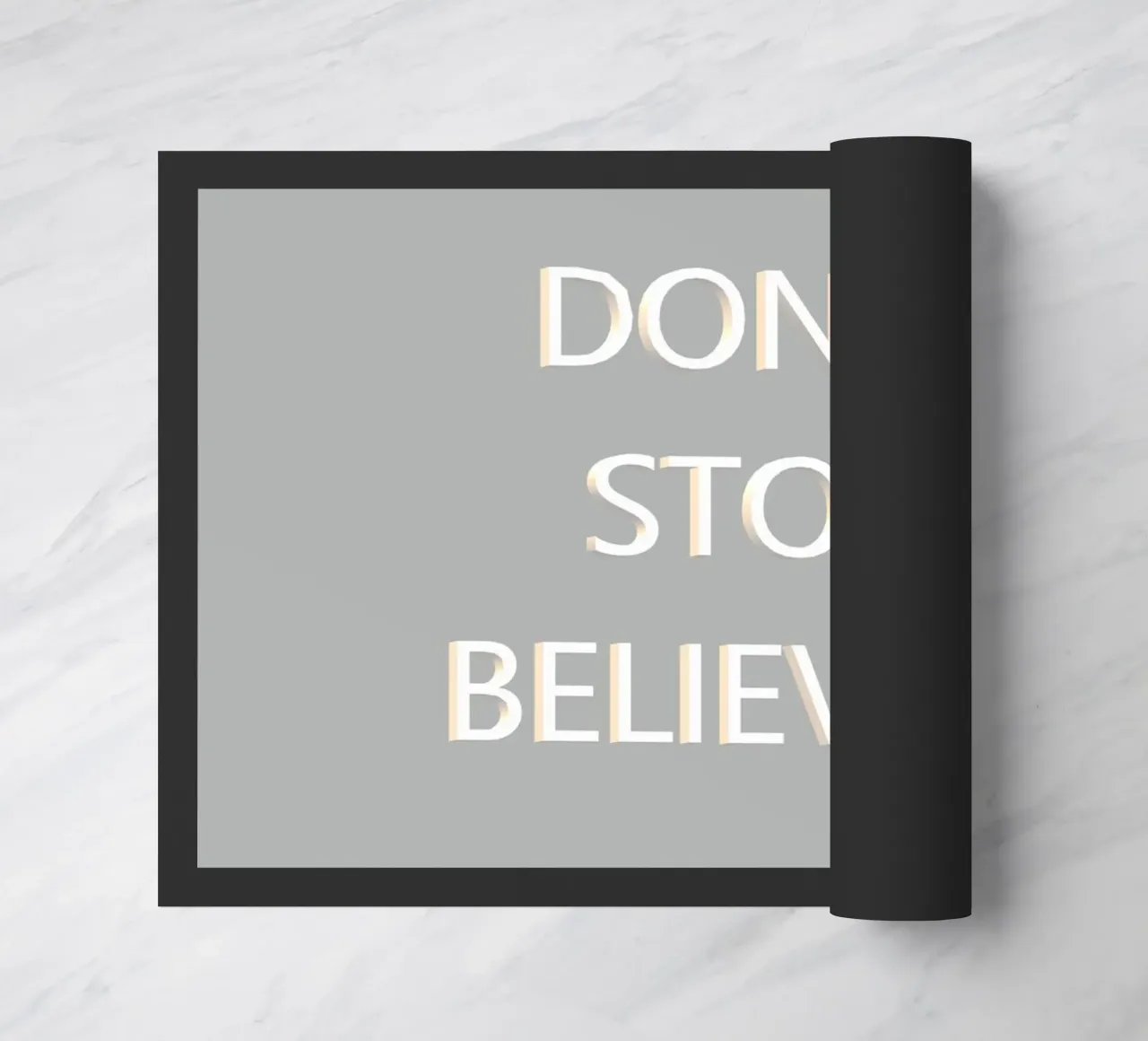 Non smettere di crederci zerbino da BenCoStyle