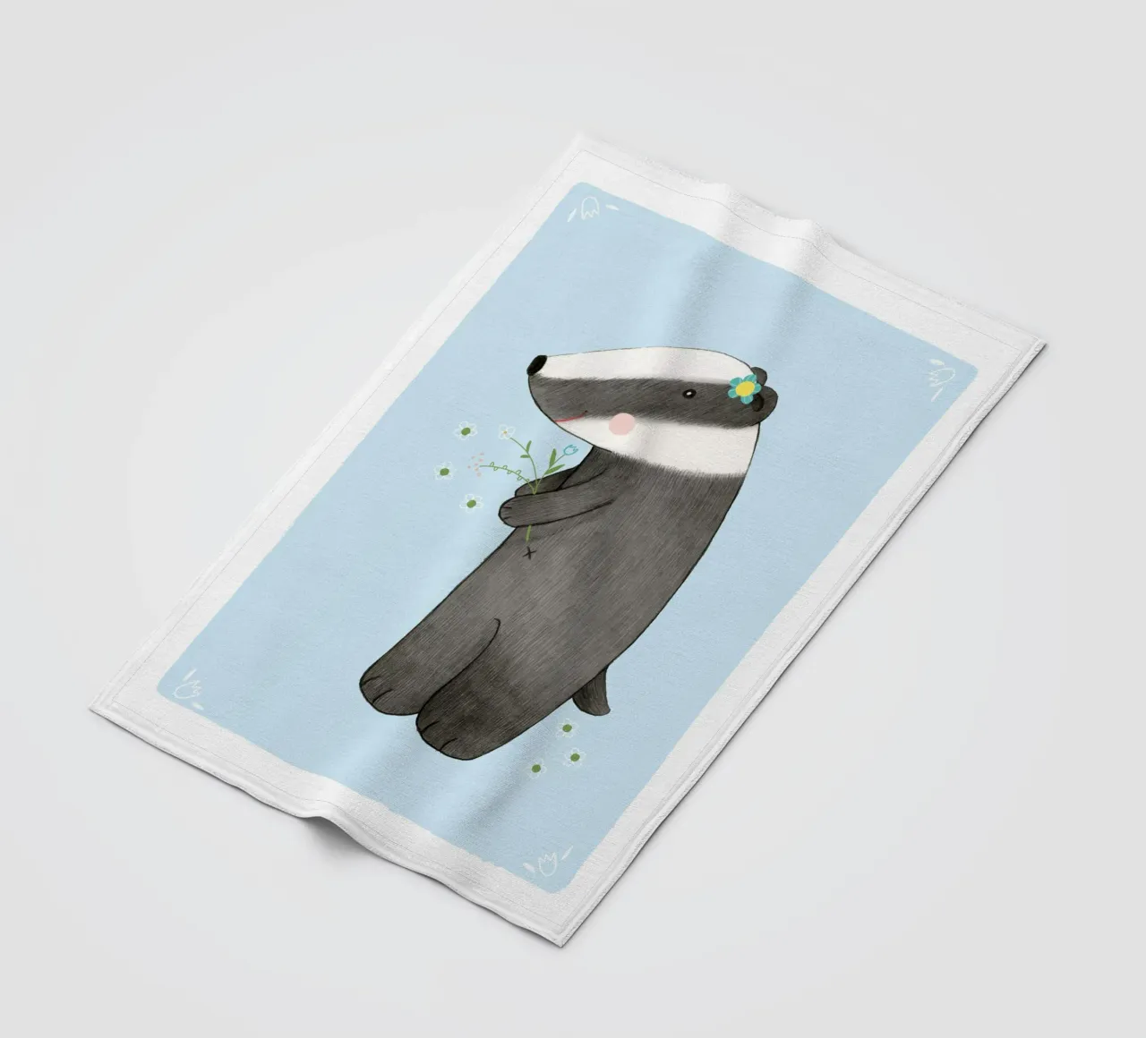 Judith Loske - Dachs coperta in pile da The Artcircle