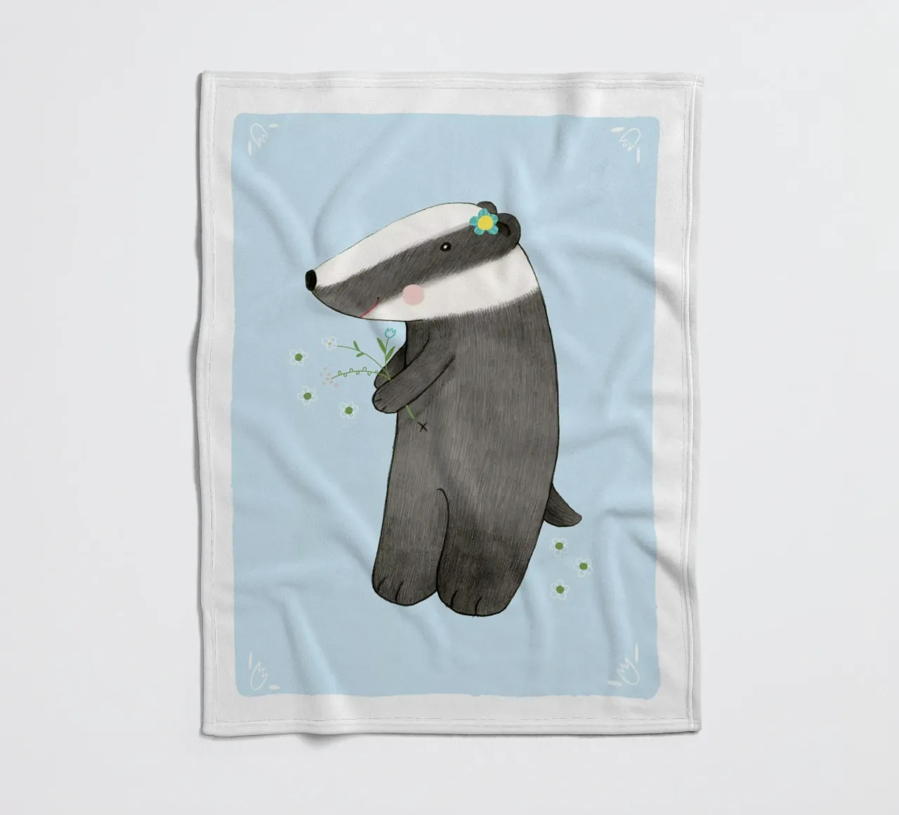 Judith Loske - Dachs coperta in pile da The Artcircle