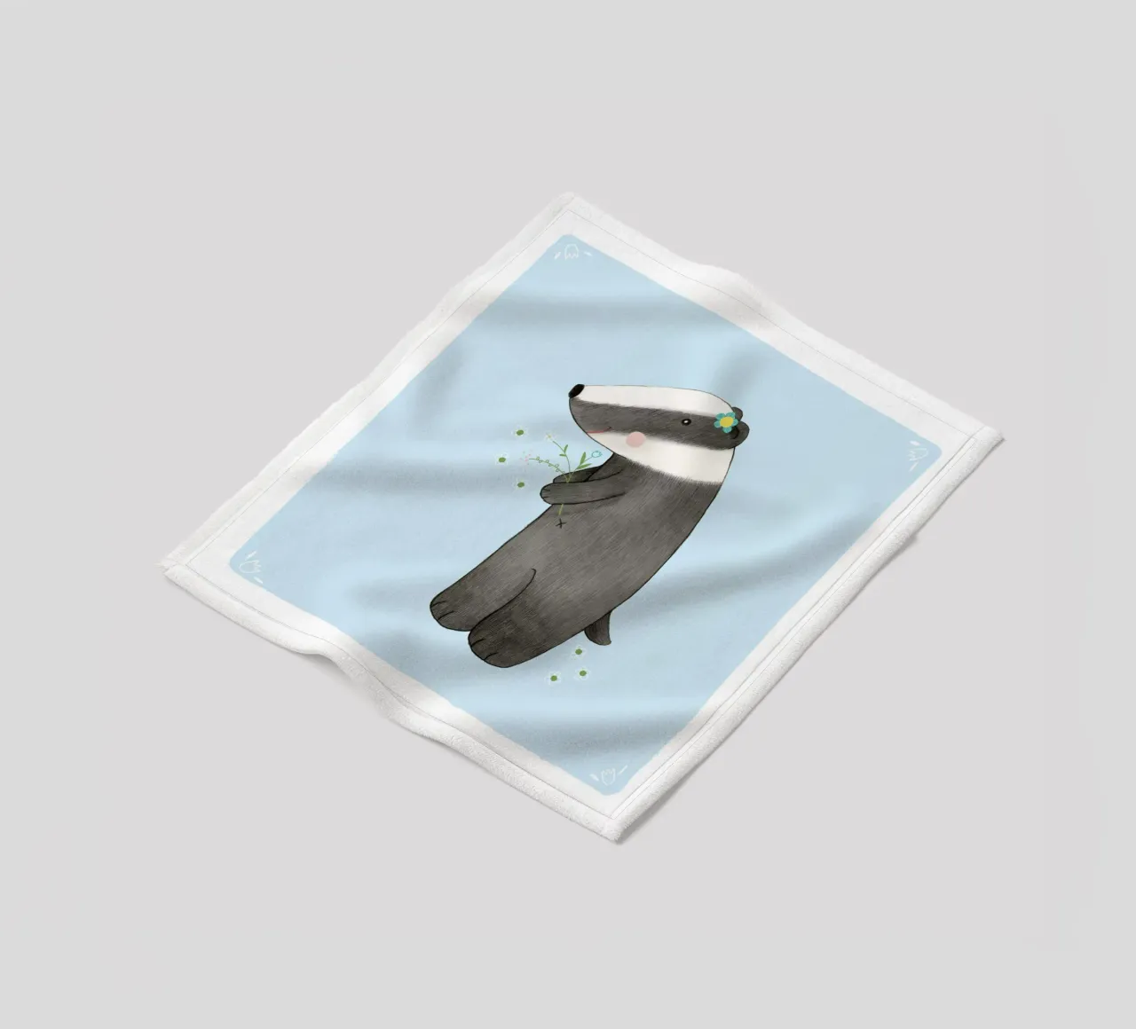 Judith Loske - Dachs coperta in pile da The Artcircle