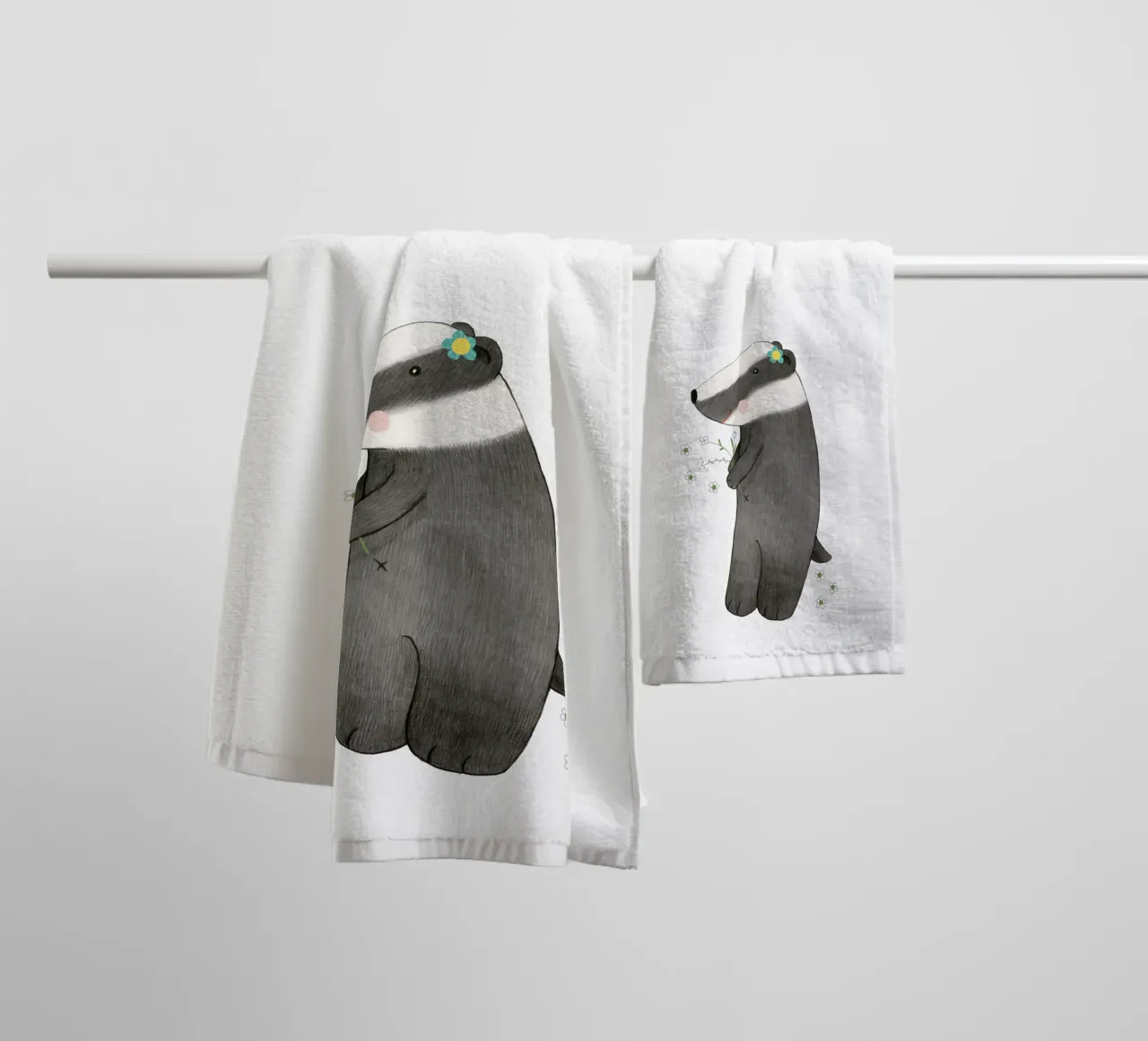 Judith Loske - Dachs asciugamano da bagno da The Artcircle