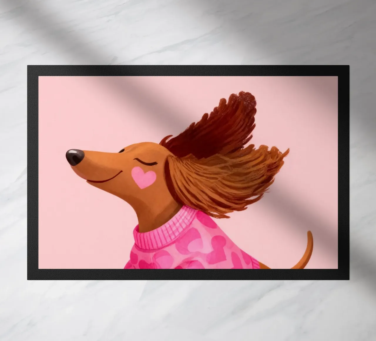 Hereingedackelt dachshund, Come in Home Art zerbino da Attaboy Dsgn