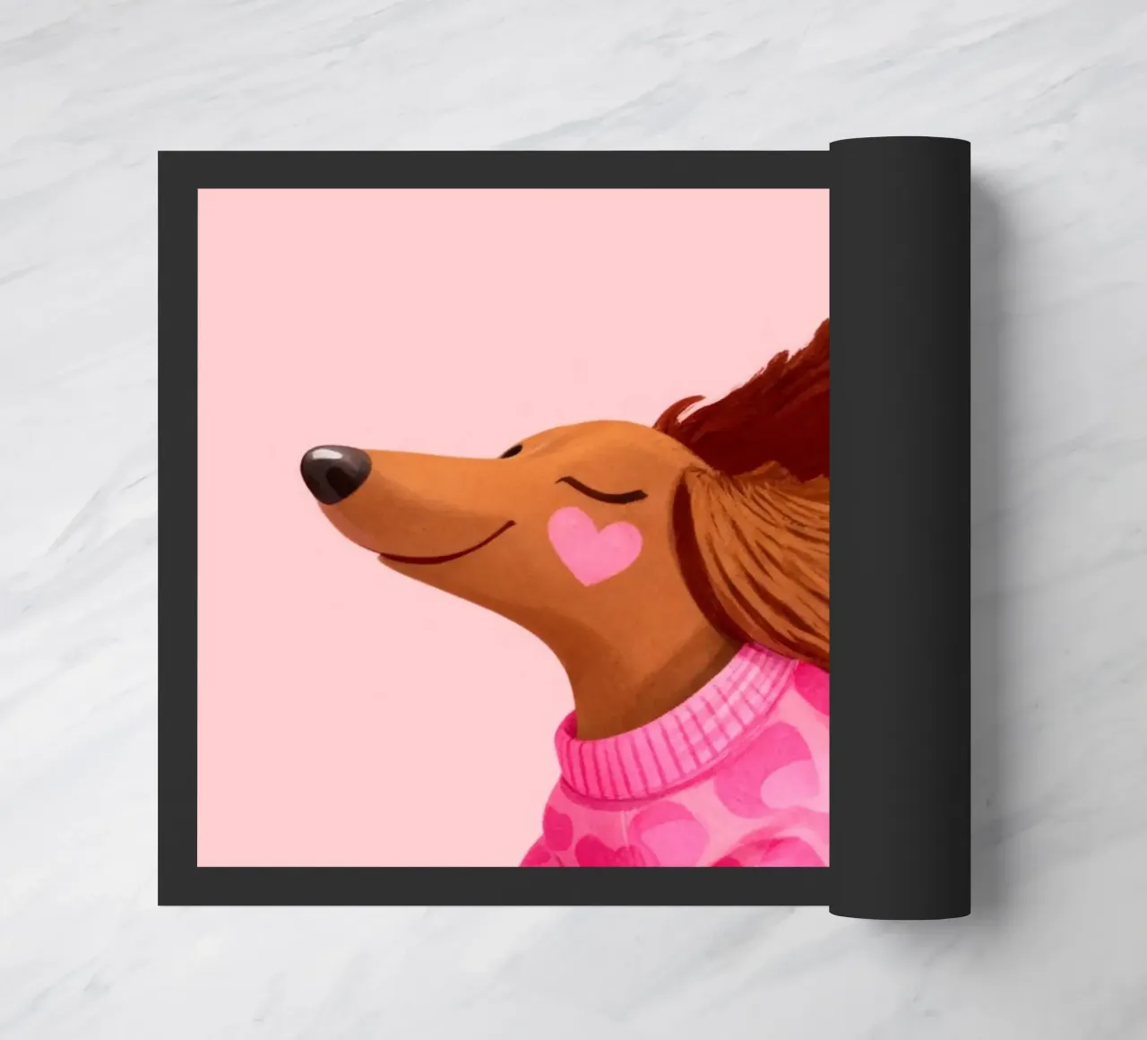 Hereingedackelt dachshund, Come in Home Art zerbino da Attaboy Dsgn