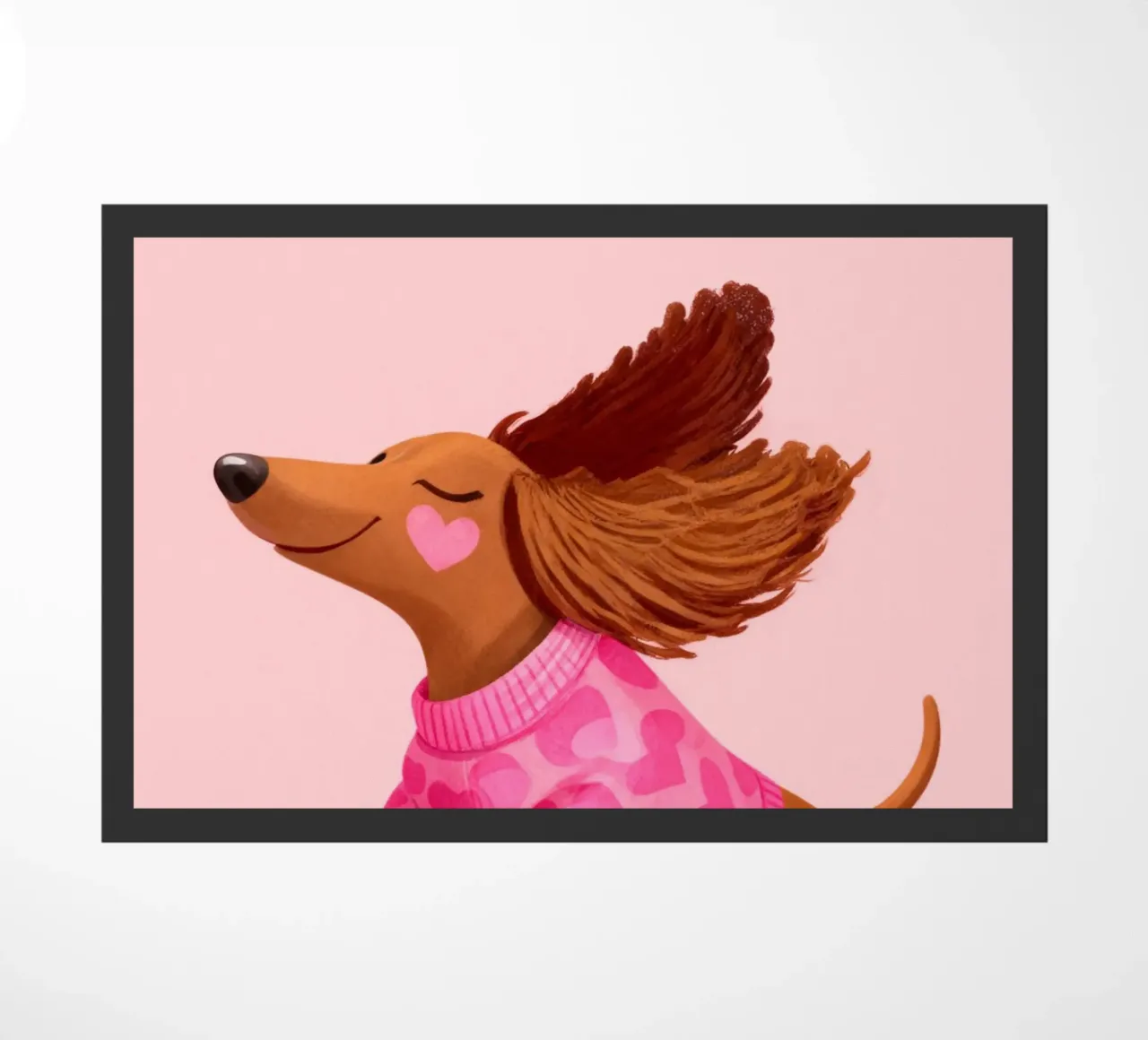 Hereingedackelt dachshund, Come in Home Art zerbino da Attaboy Dsgn