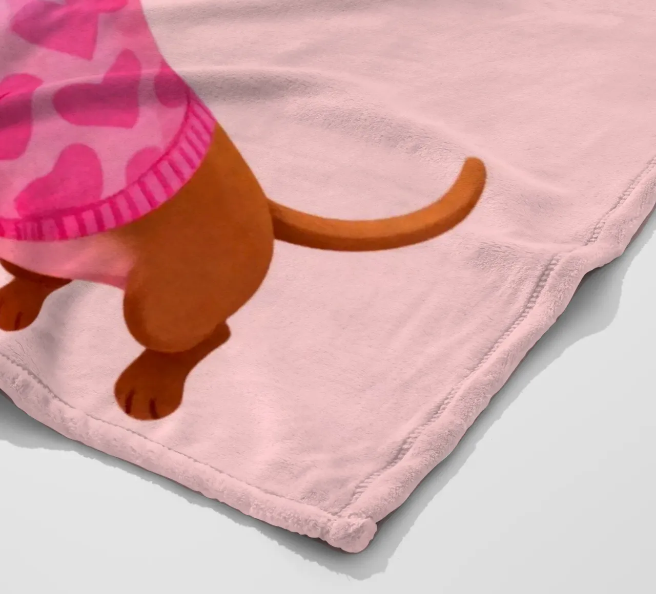 Hereingedackelt dachshund, Come in Home Art coperta in pile da Attaboy Dsgn