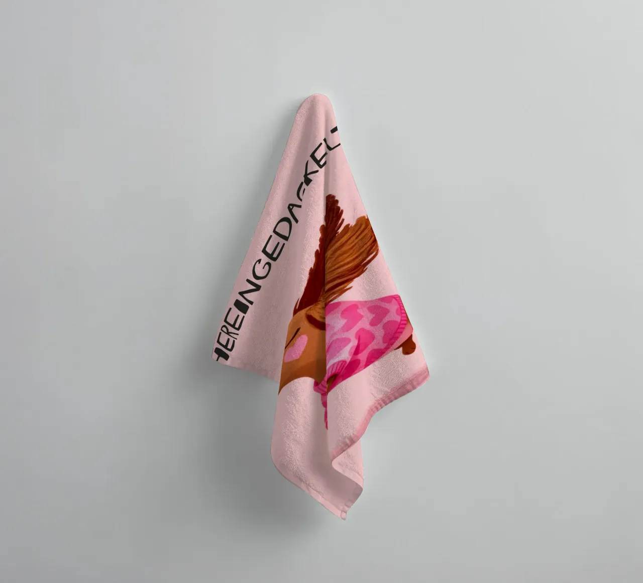 Hereingedackelt dachshund, Come in Home Art Handtuch von Attaboy Dsgn