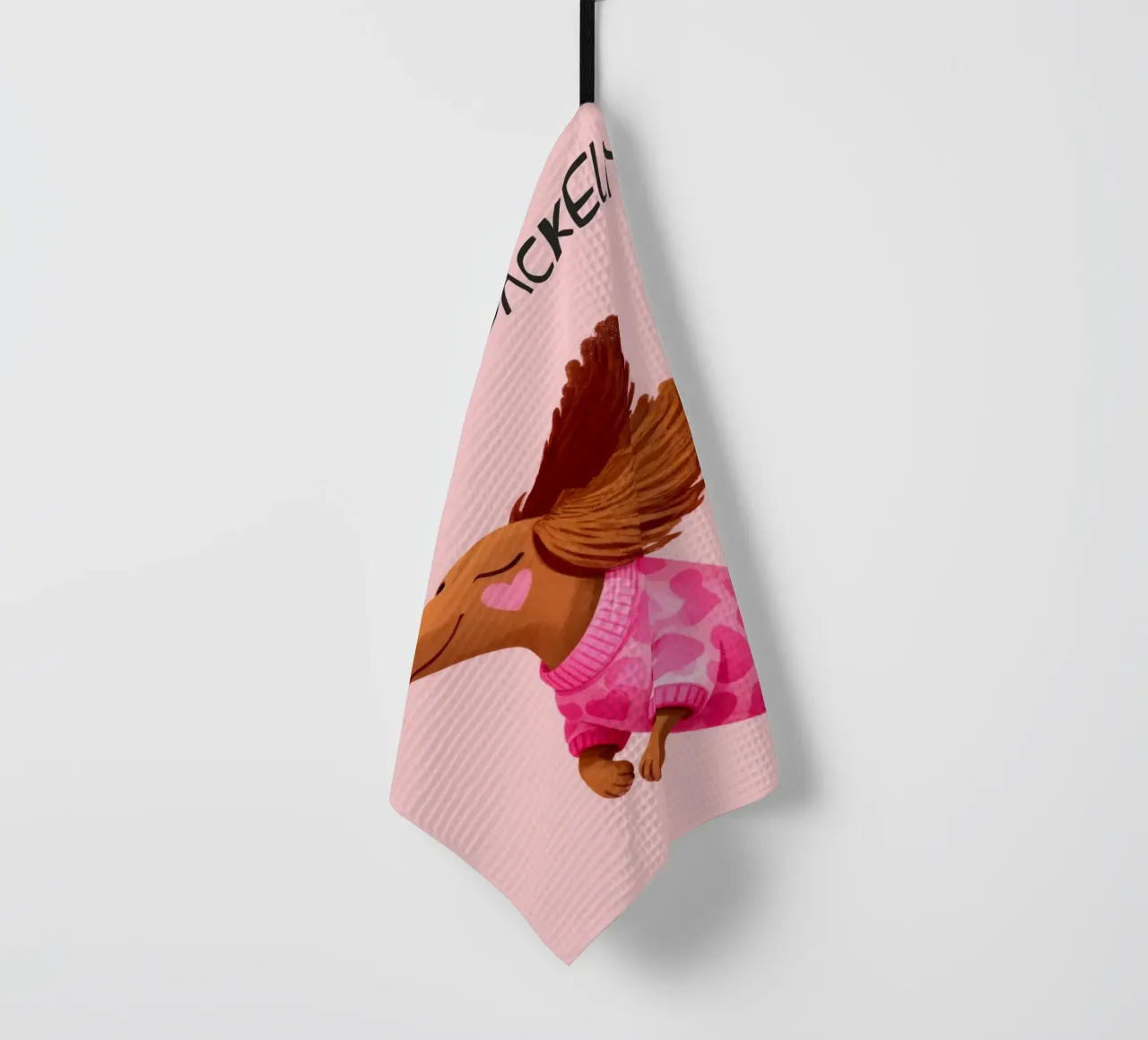 Hereingedackelt dachshund, Come in Home Art Geschirrtuch von Attaboy Dsgn