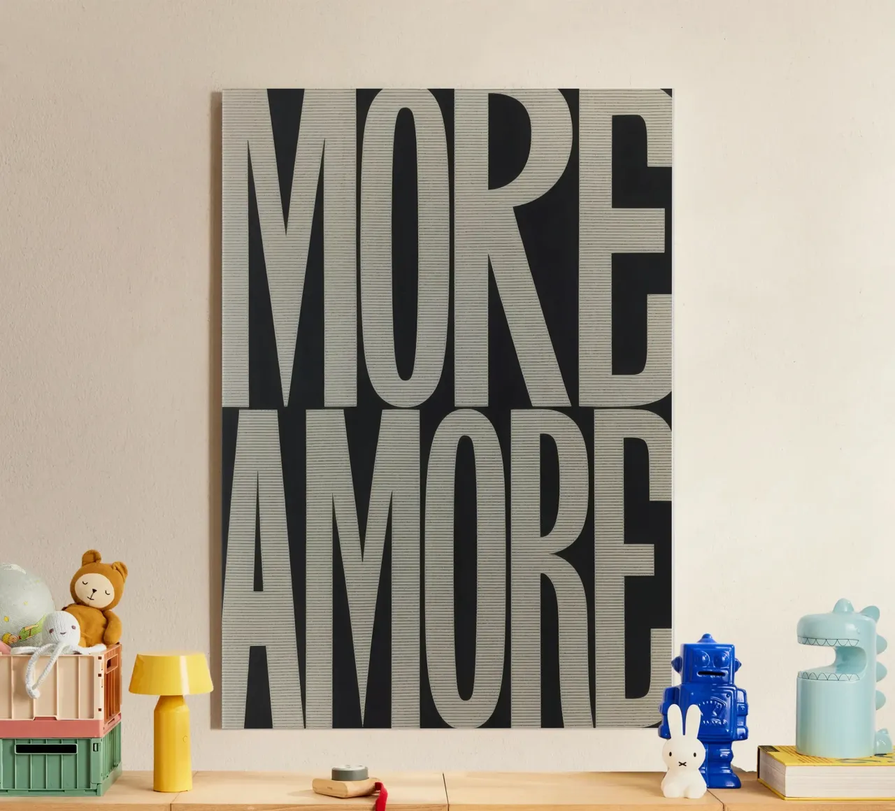 MORE AMORE plexiglass da Words by Niki