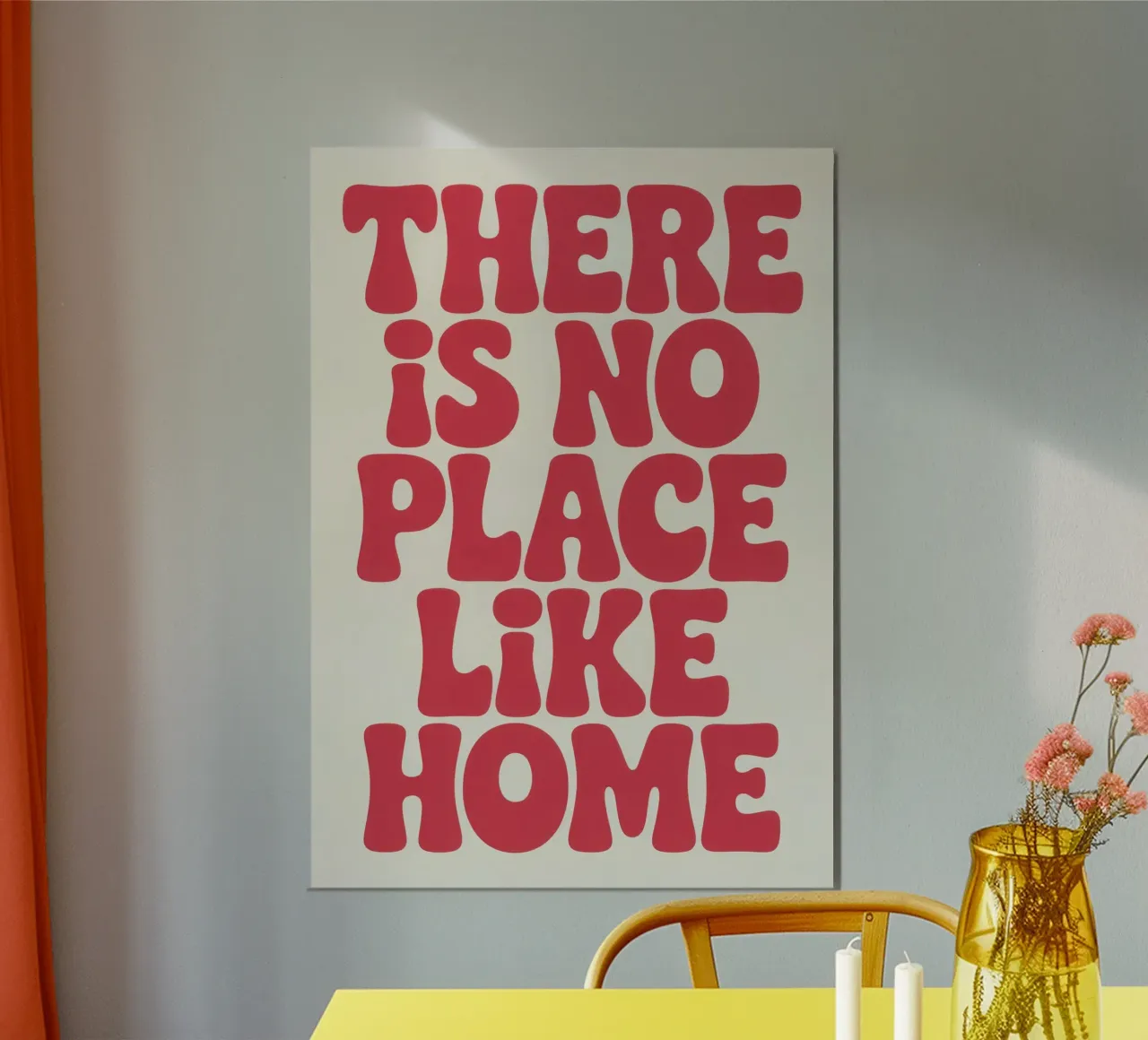 THERE IS NO PLACE LIKE HOME alluminio dibond da Words by Niki