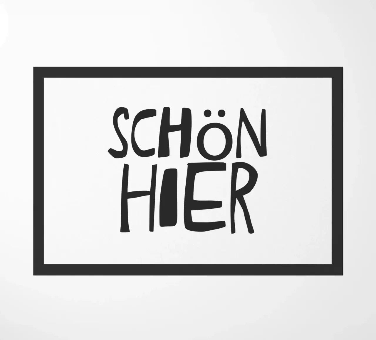 Nice here doormat by Attaboy Dsgn