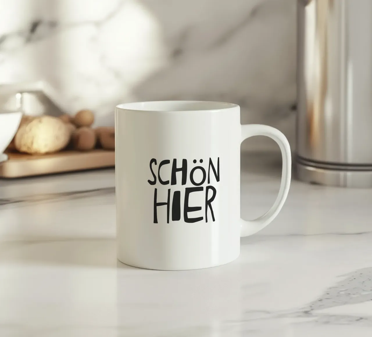 Nice here ceramic mug by Attaboy Dsgn