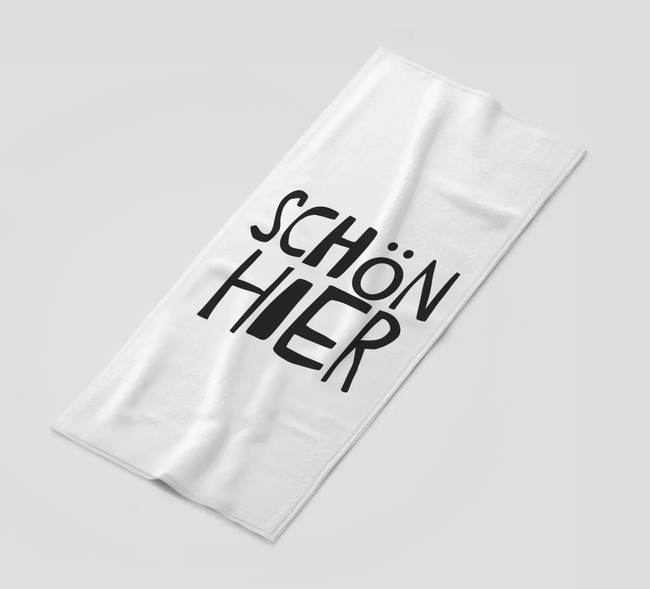 Nice here beach towel by Attaboy Dsgn