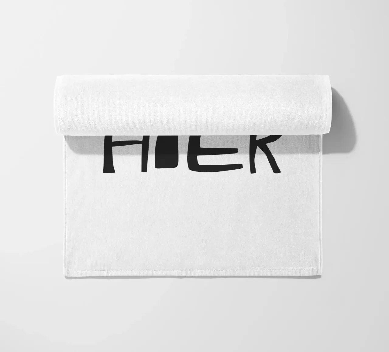 Nice here beach towel by Attaboy Dsgn
