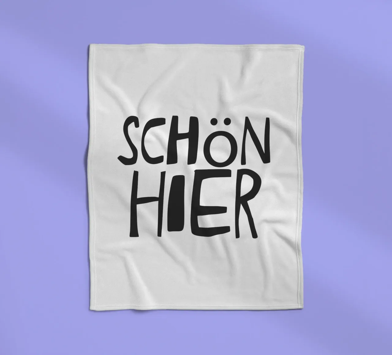 Leuk hier fleecedeken van Attaboy Dsgn